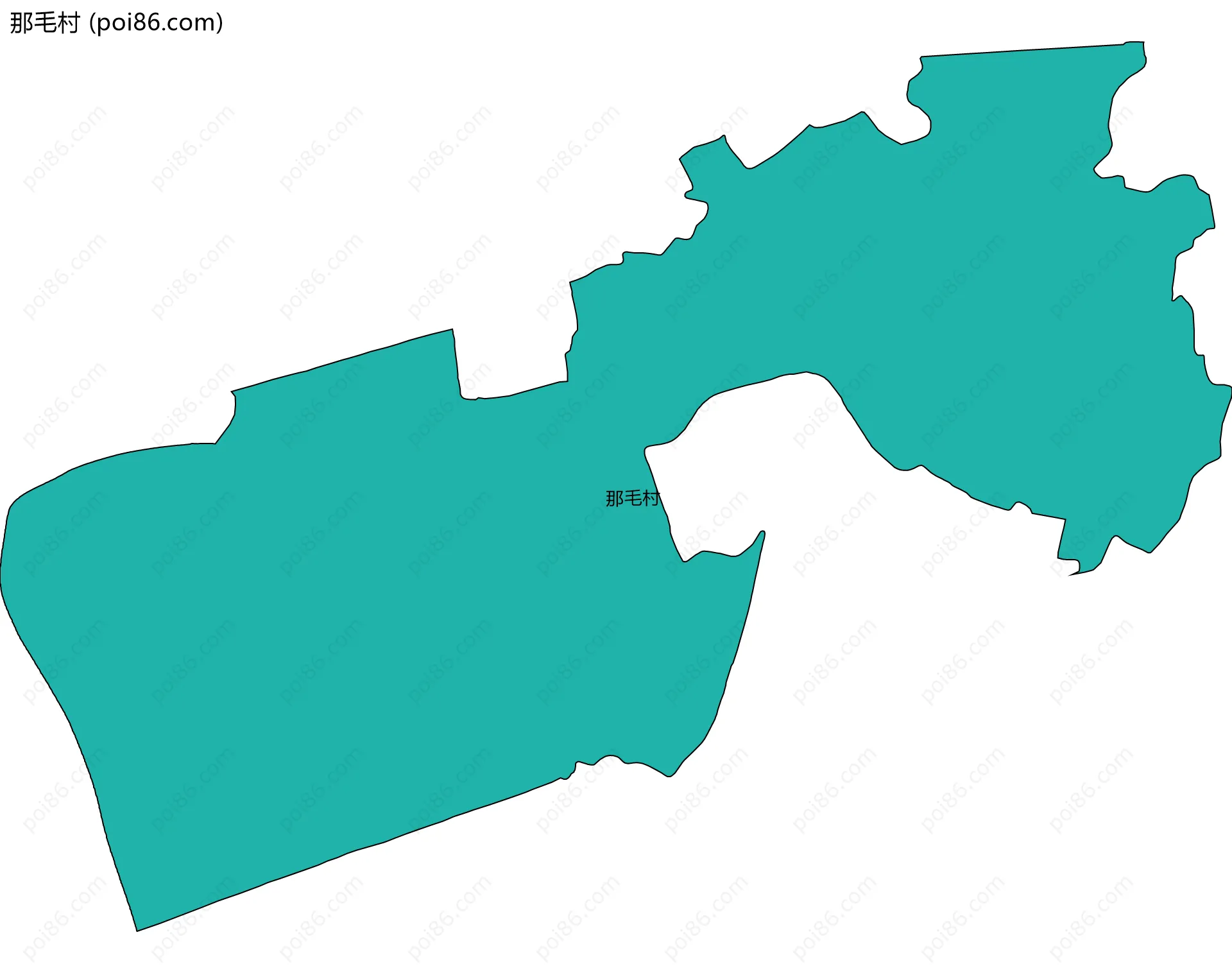 那毛村边界地图