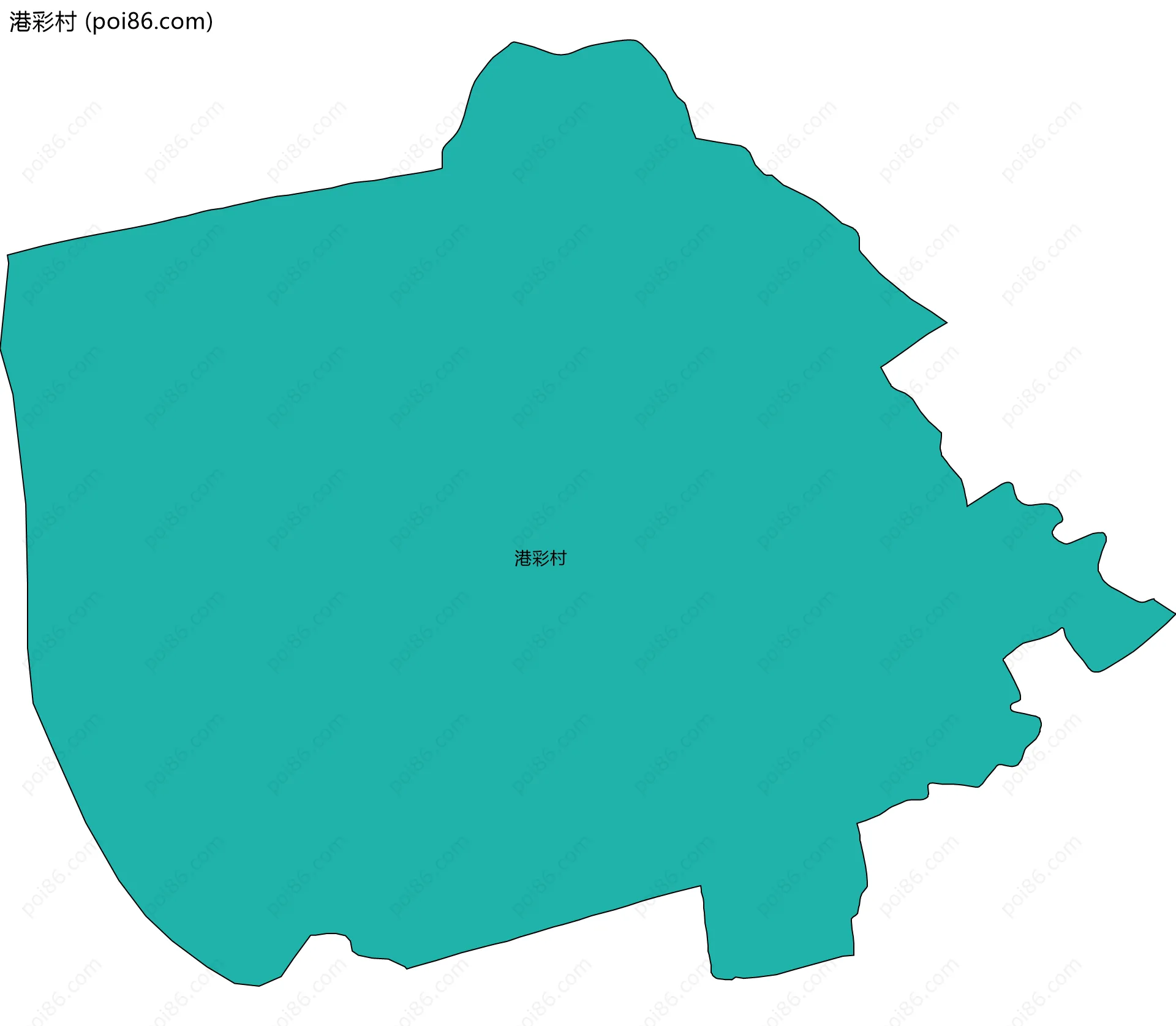 港彩村边界地图