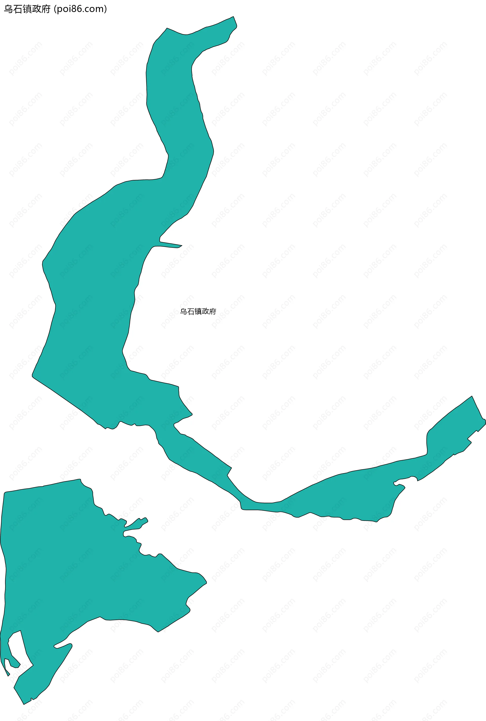 乌石镇政府边界地图