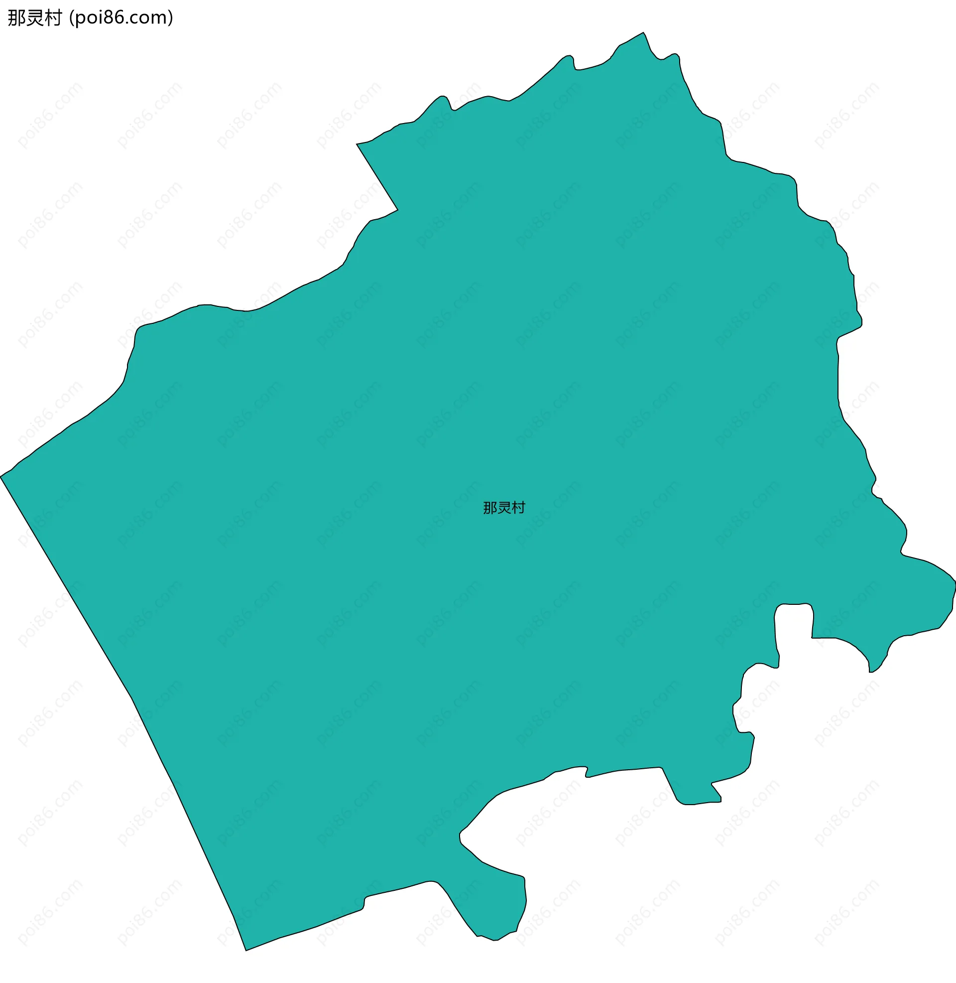 那灵村边界地图