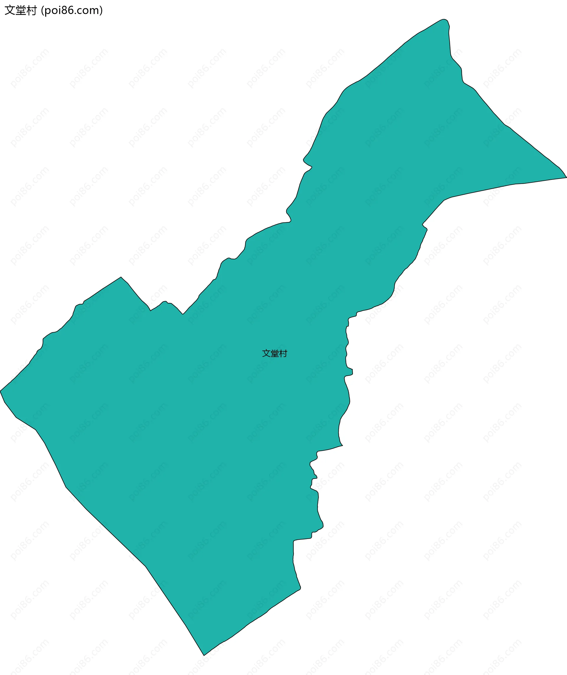 文堂村边界地图
