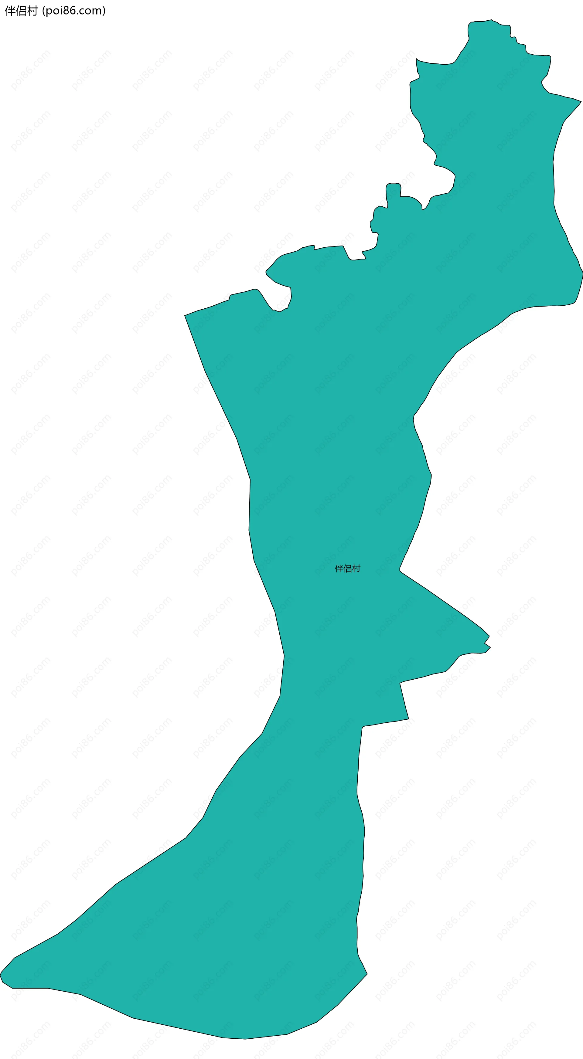 伴侣村边界地图