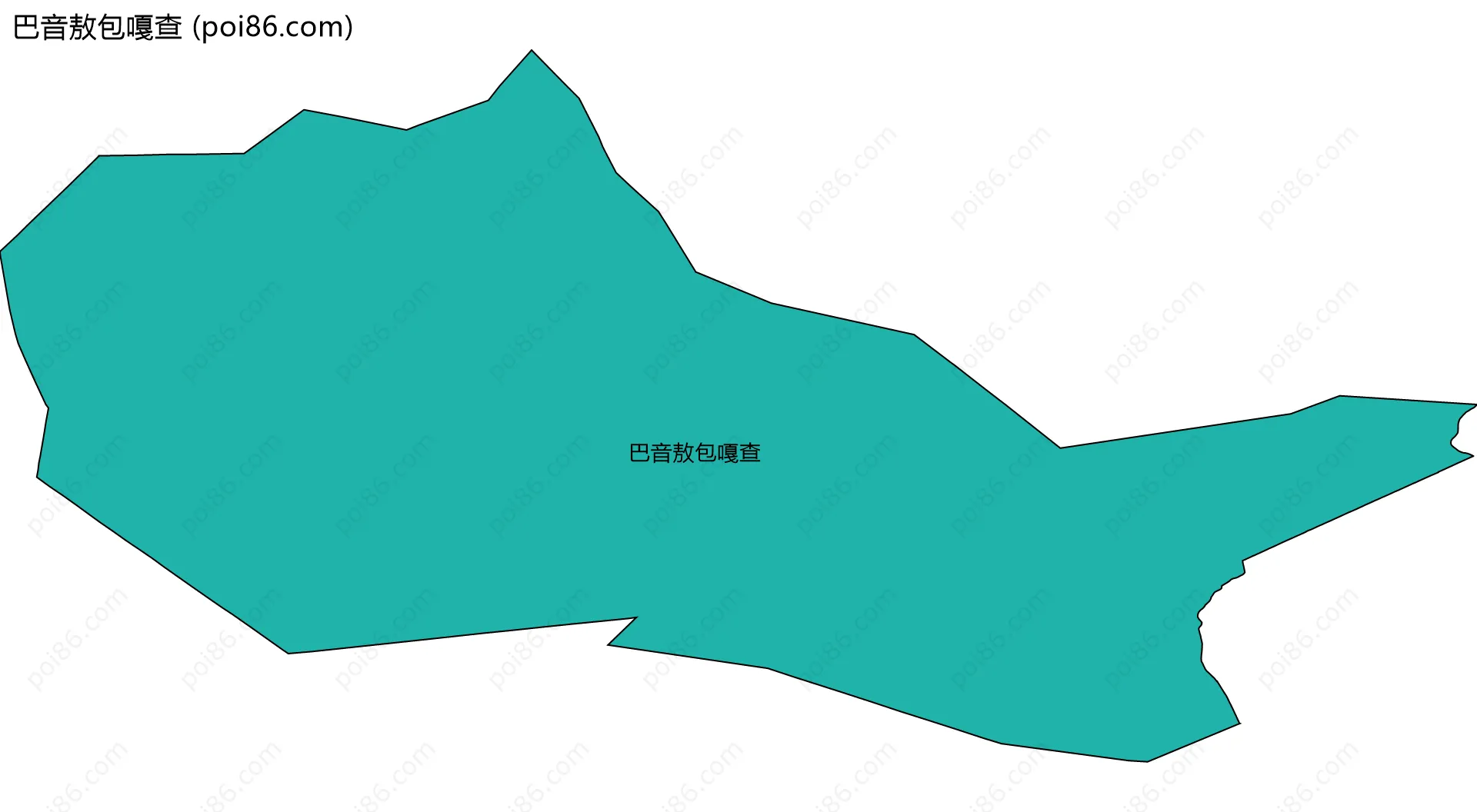 巴音敖包嘎查边界地图