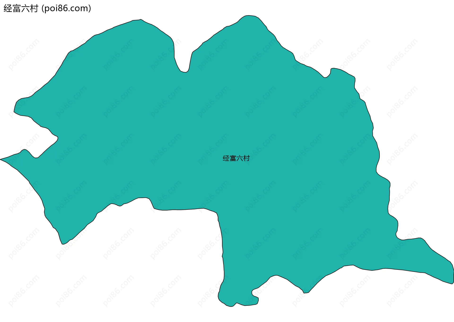 经富六村边界地图