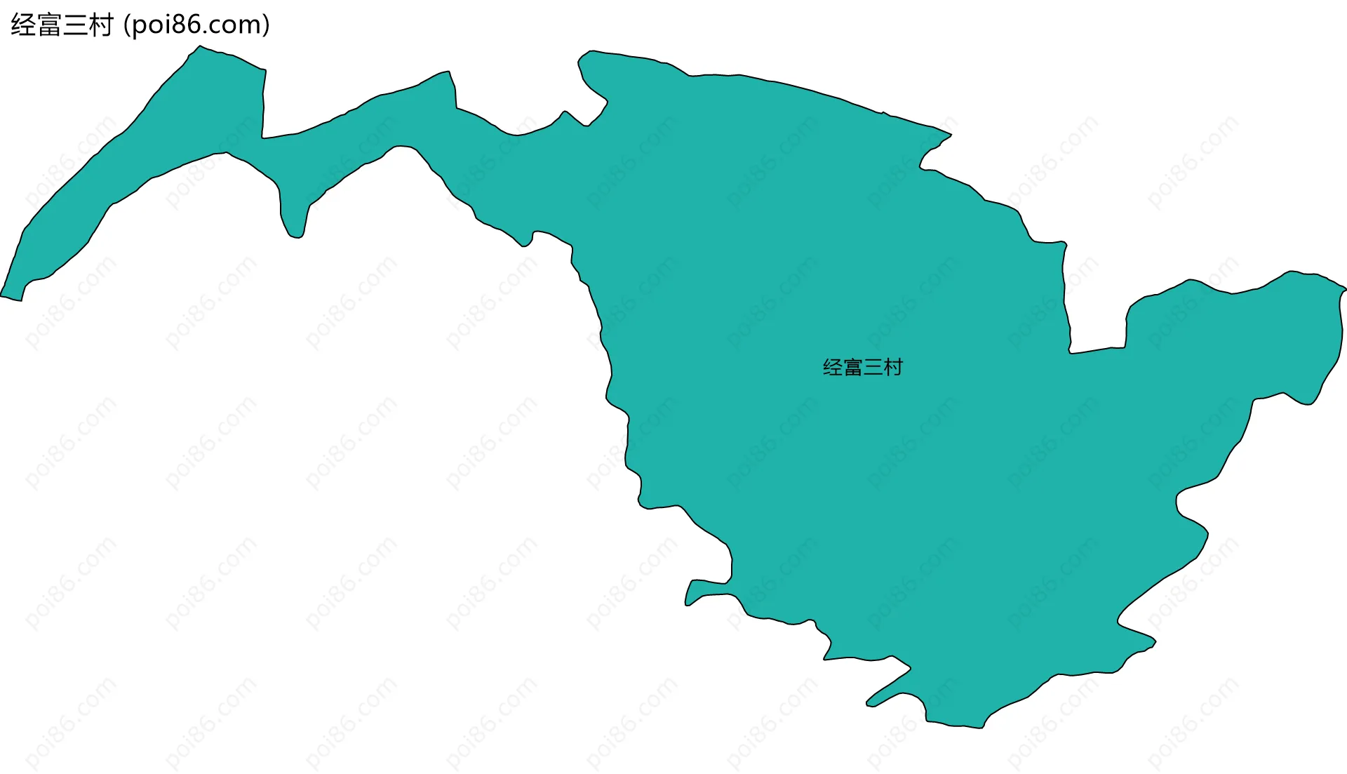 经富三村边界地图
