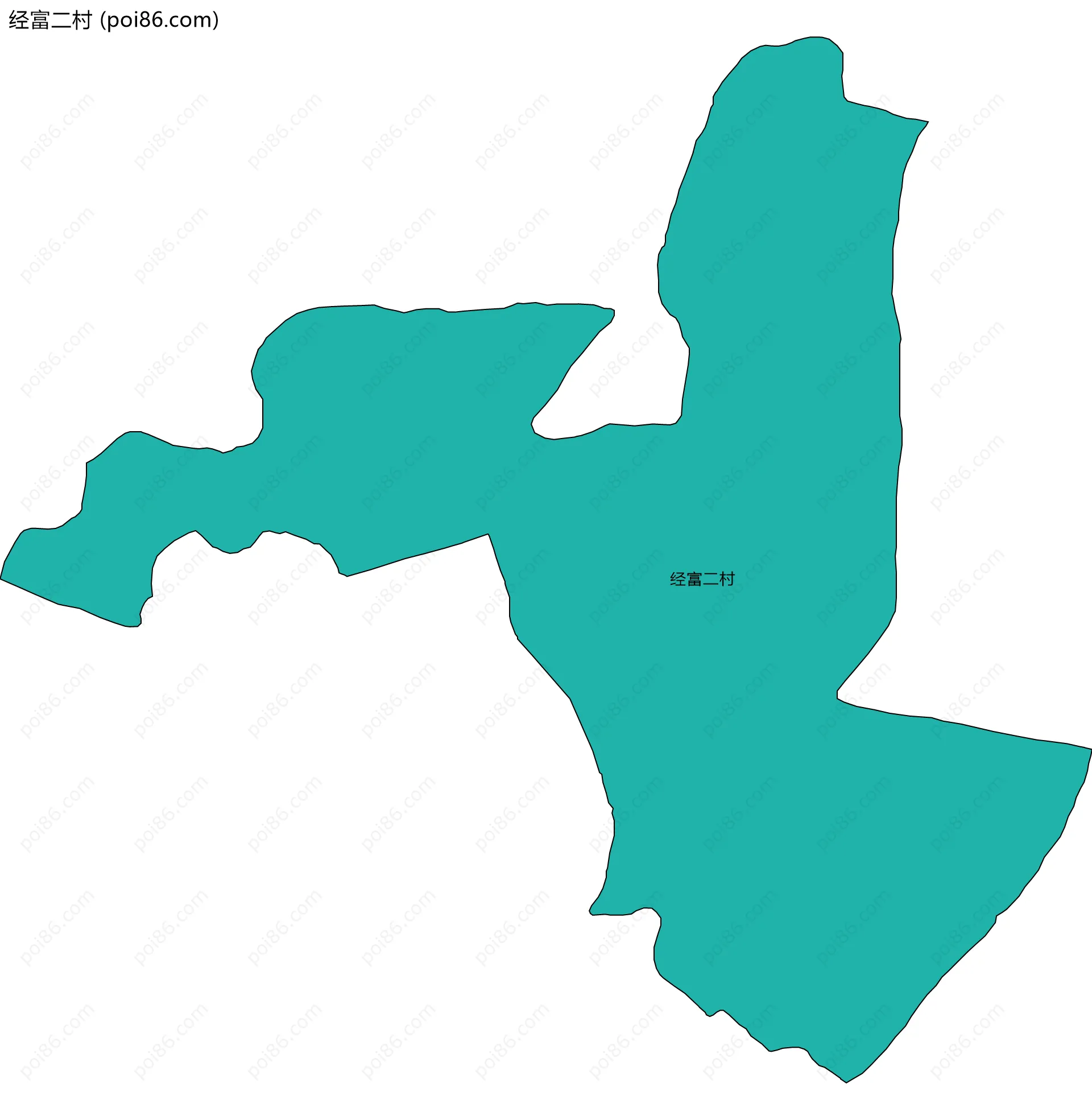 经富二村边界地图