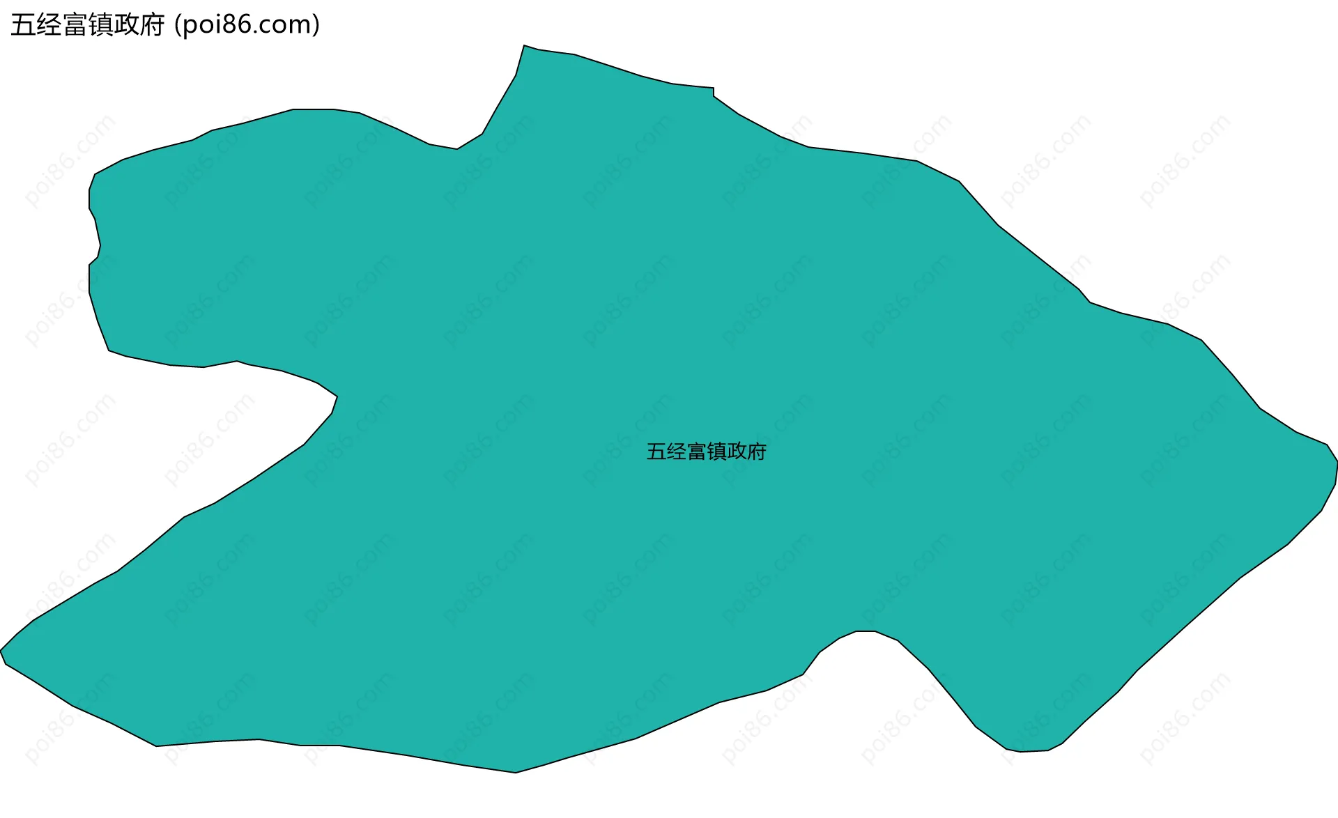 五经富镇政府边界地图