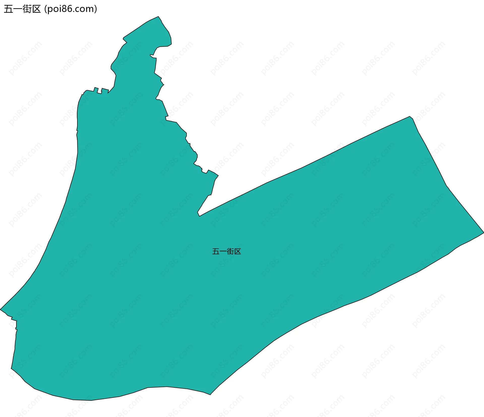 五一街区边界地图