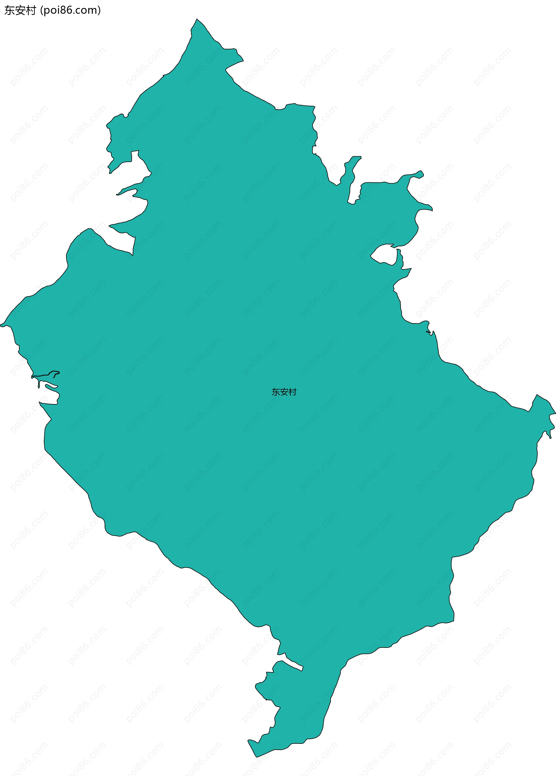 东安村边界地图
