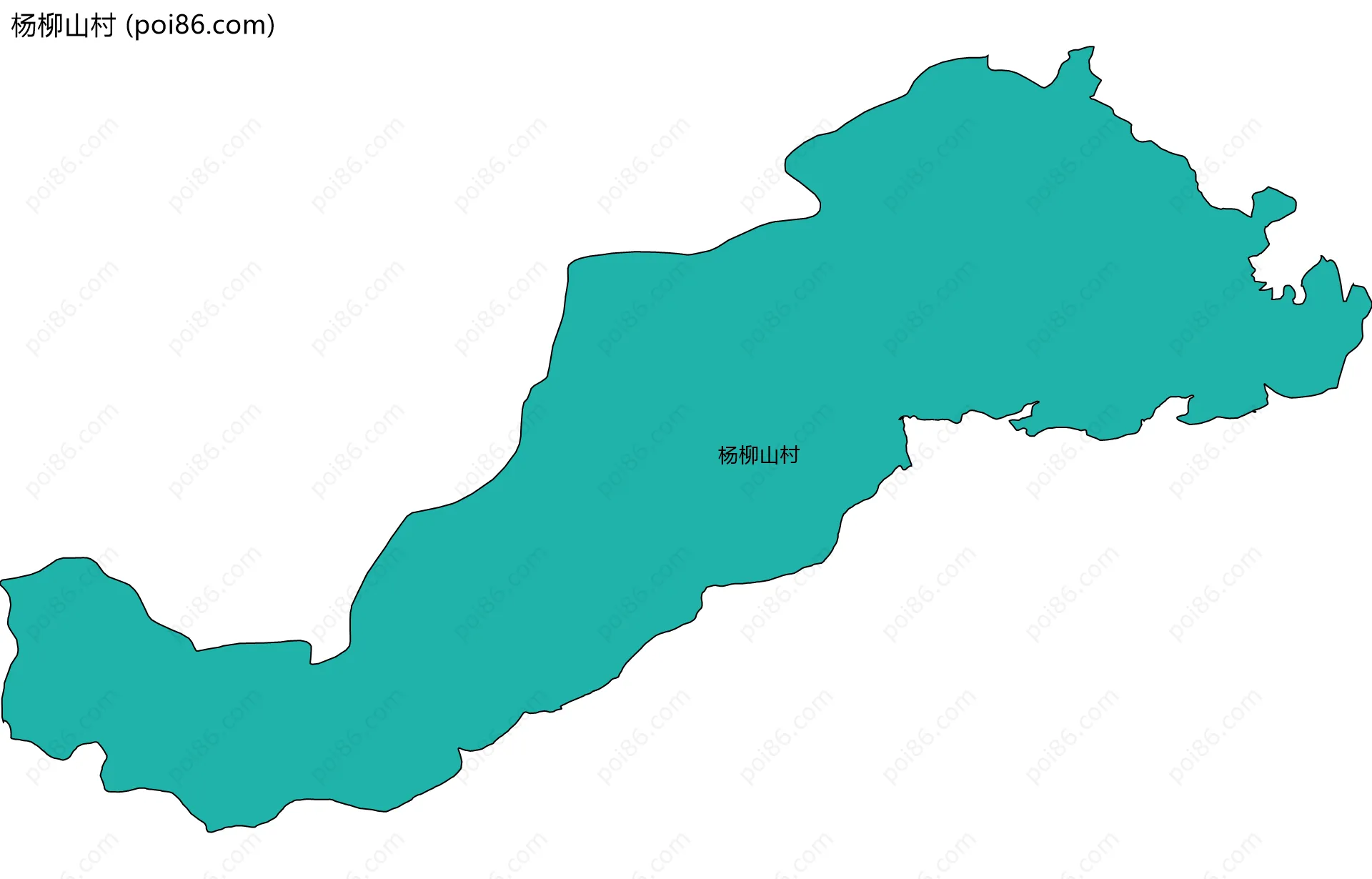 杨柳山村边界地图