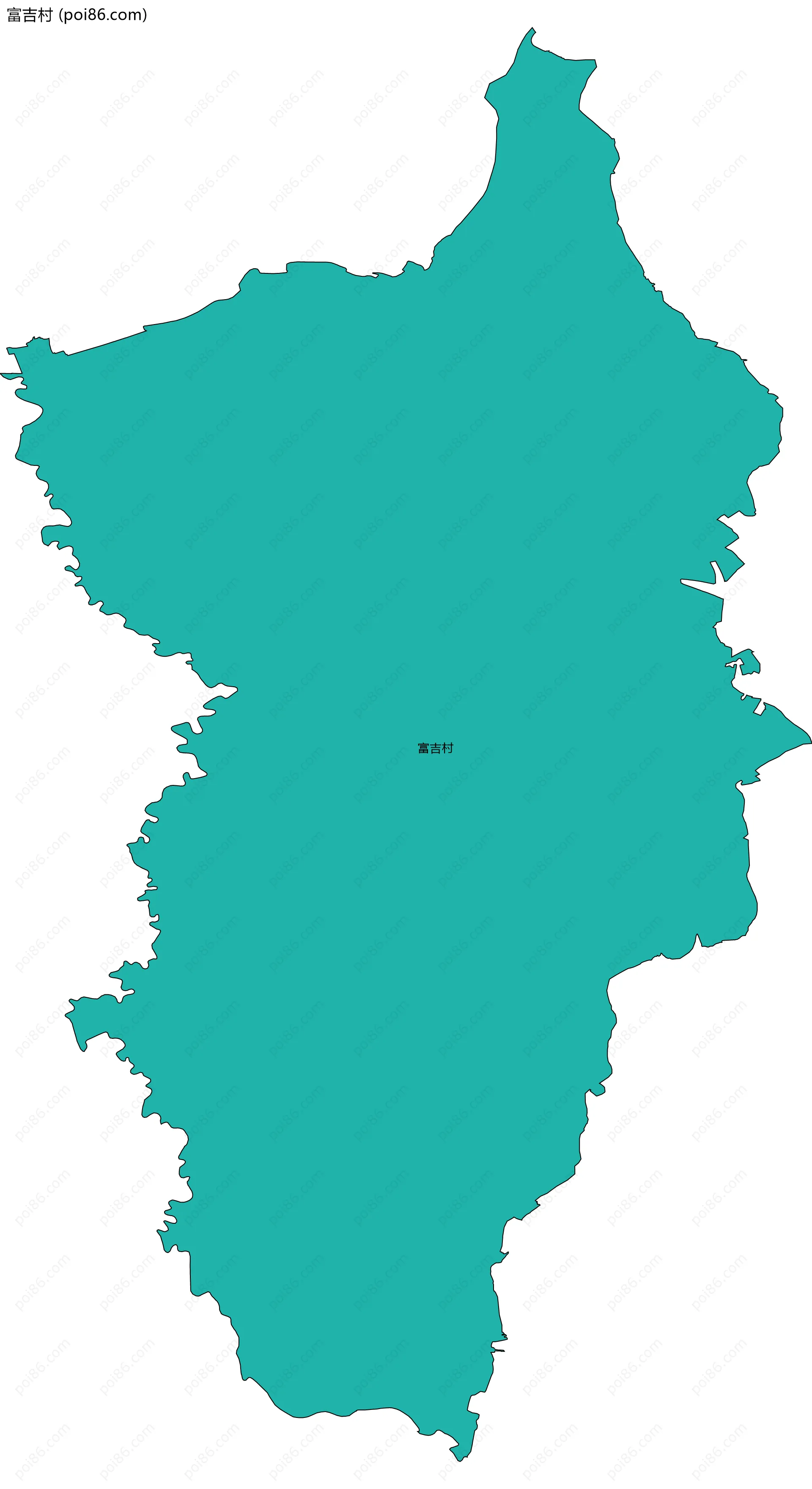 富吉村边界地图