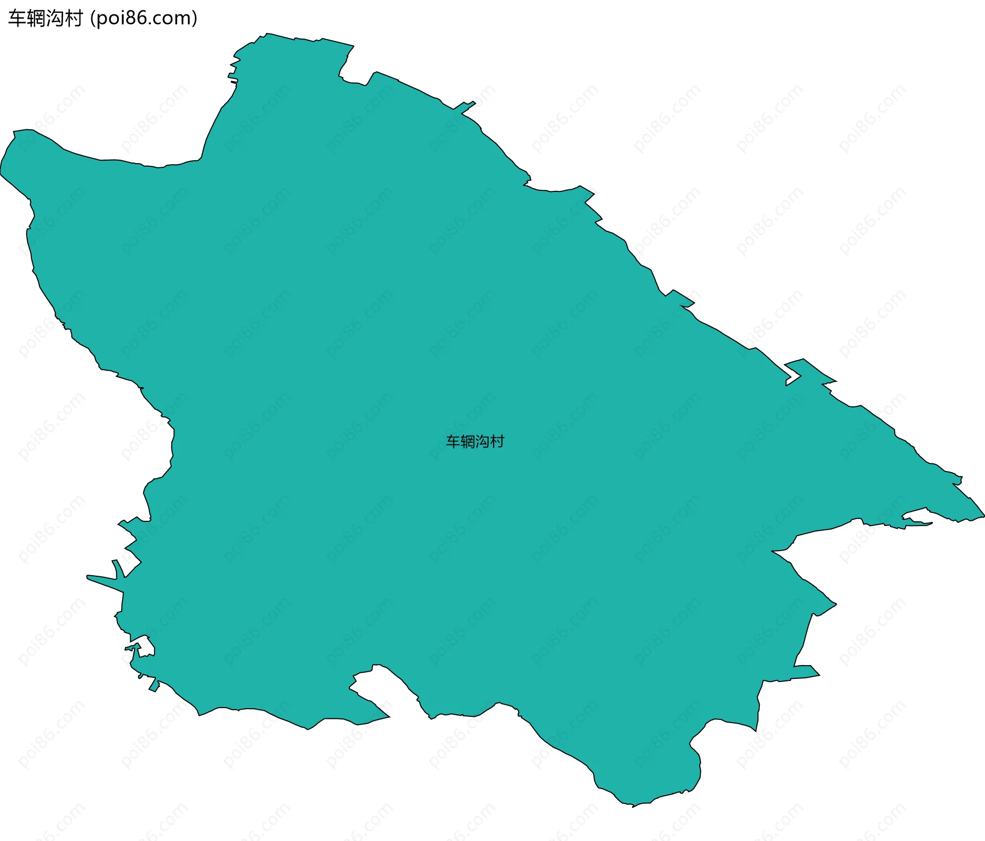 车辋沟村边界地图