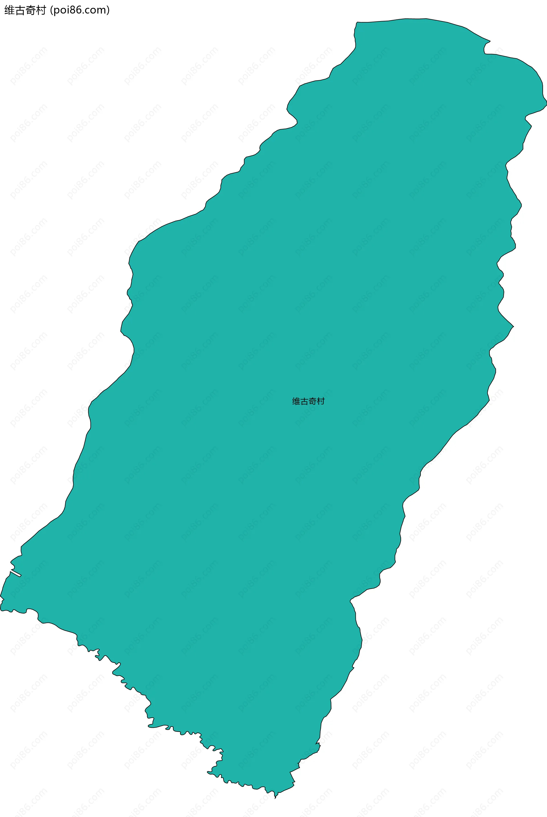 维古奇村边界地图