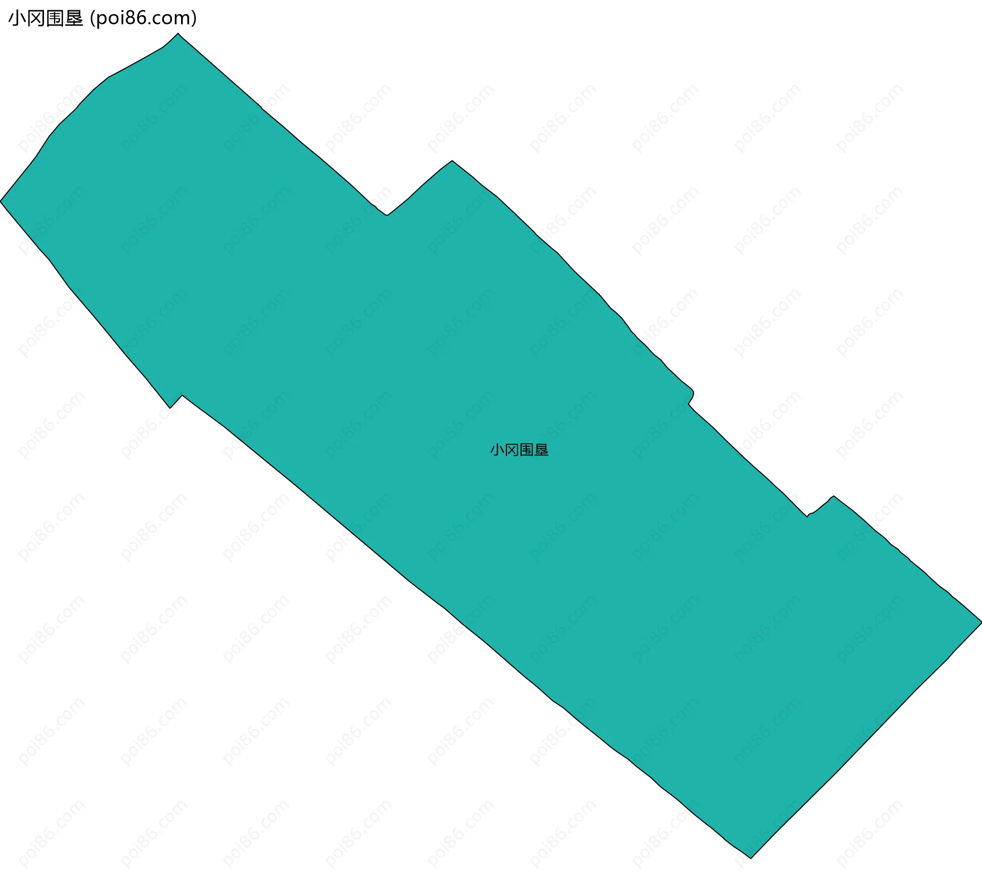 小冈围垦边界地图