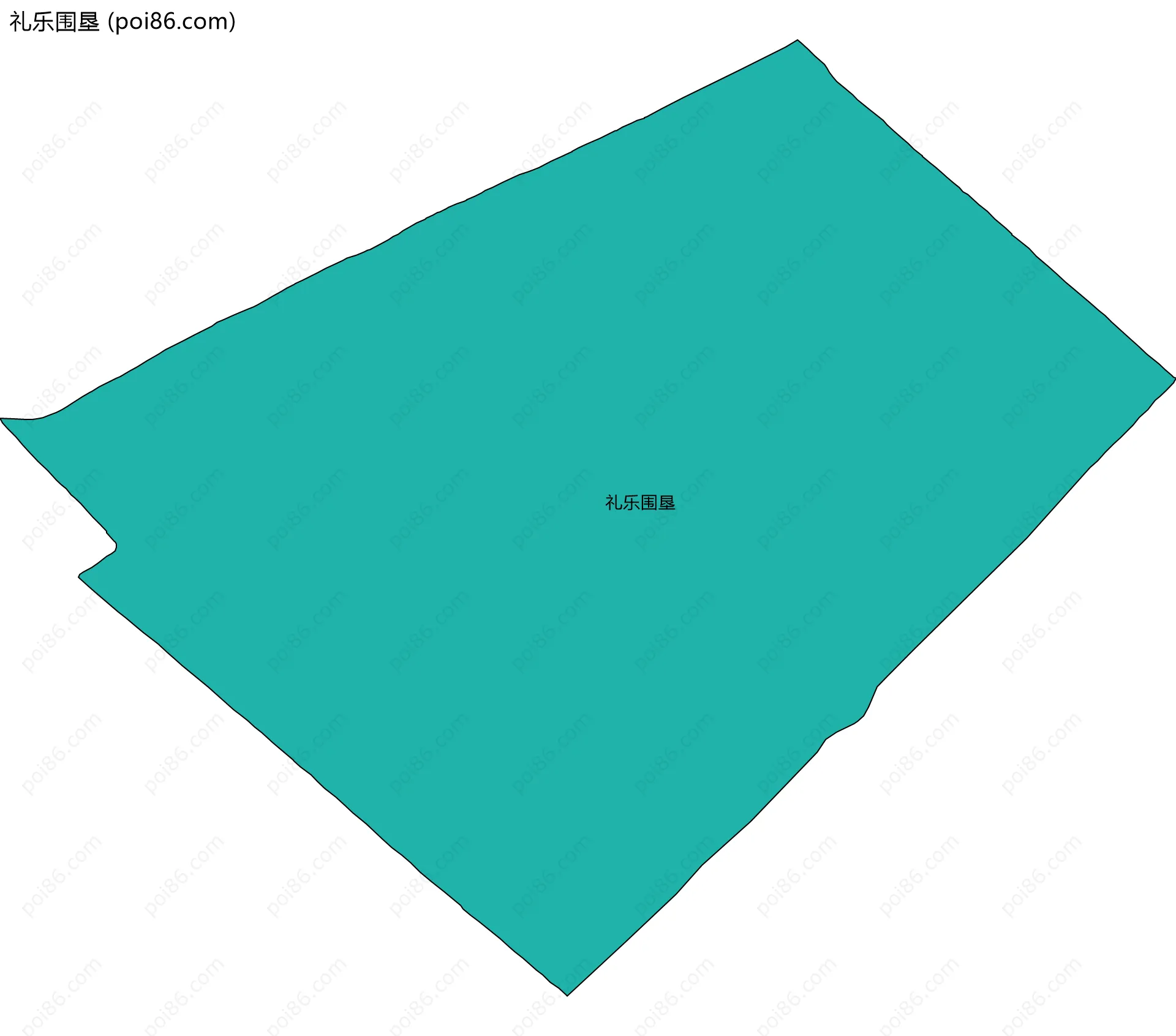 礼乐围垦边界地图