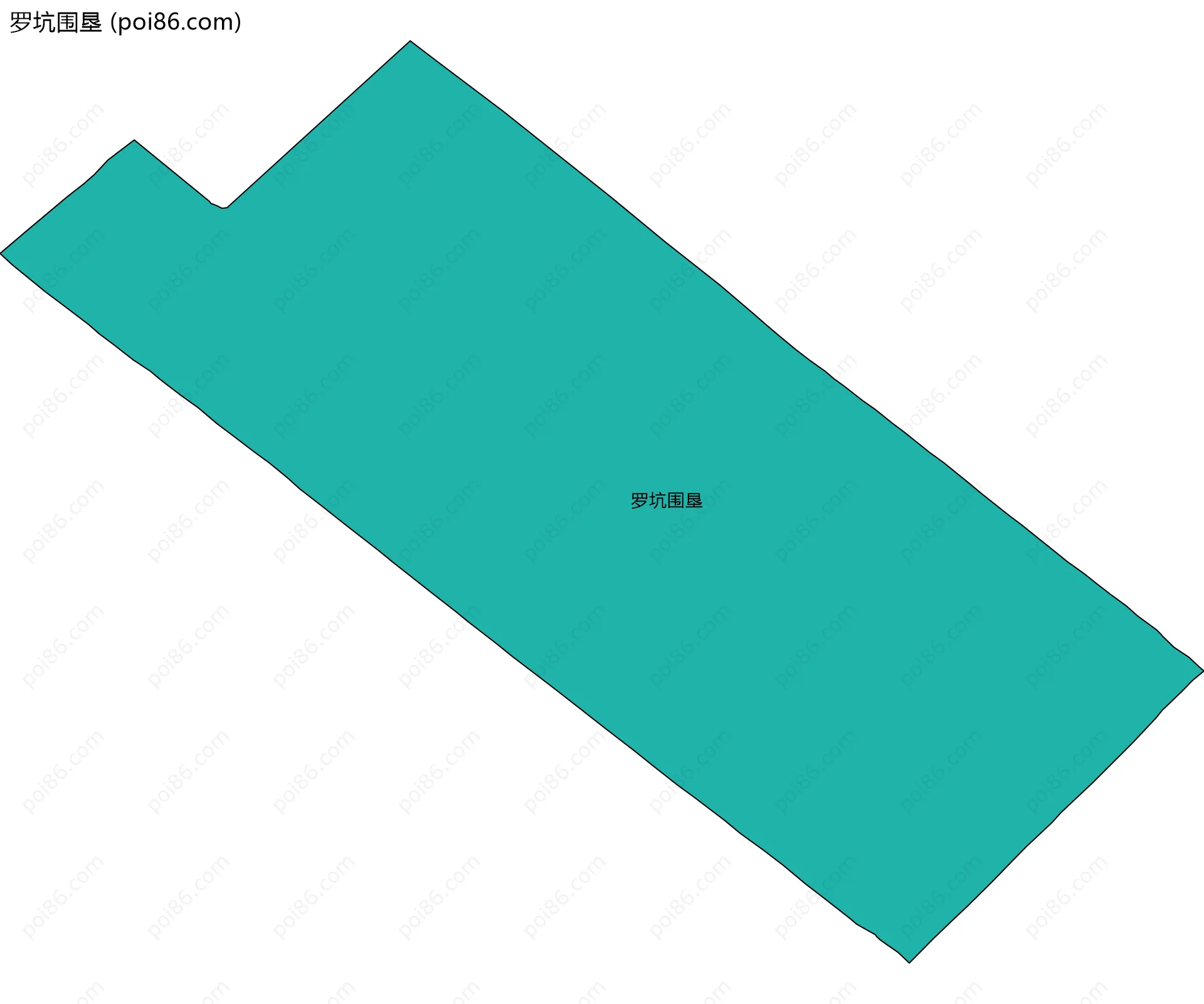 罗坑围垦边界地图