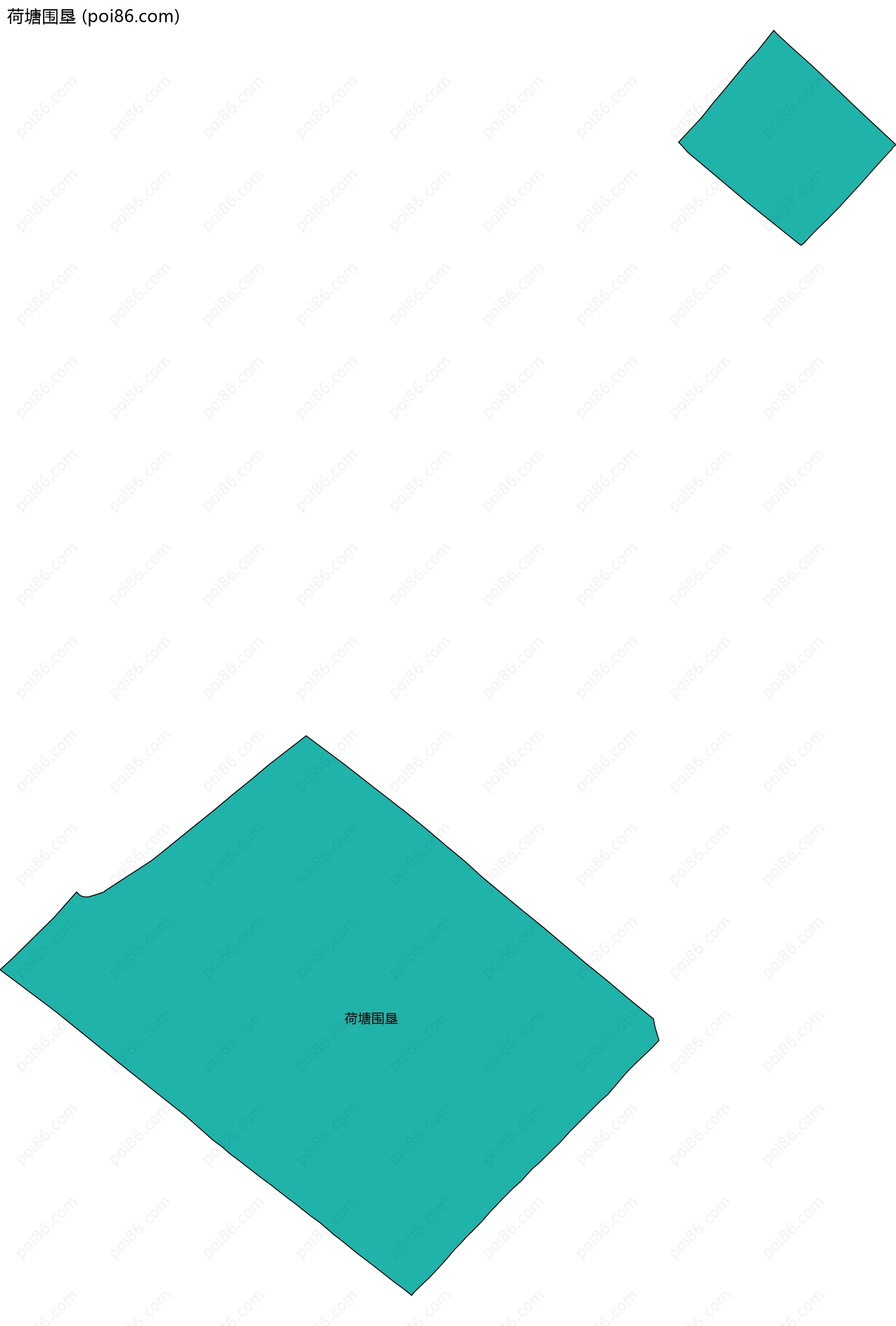 荷塘围垦边界地图