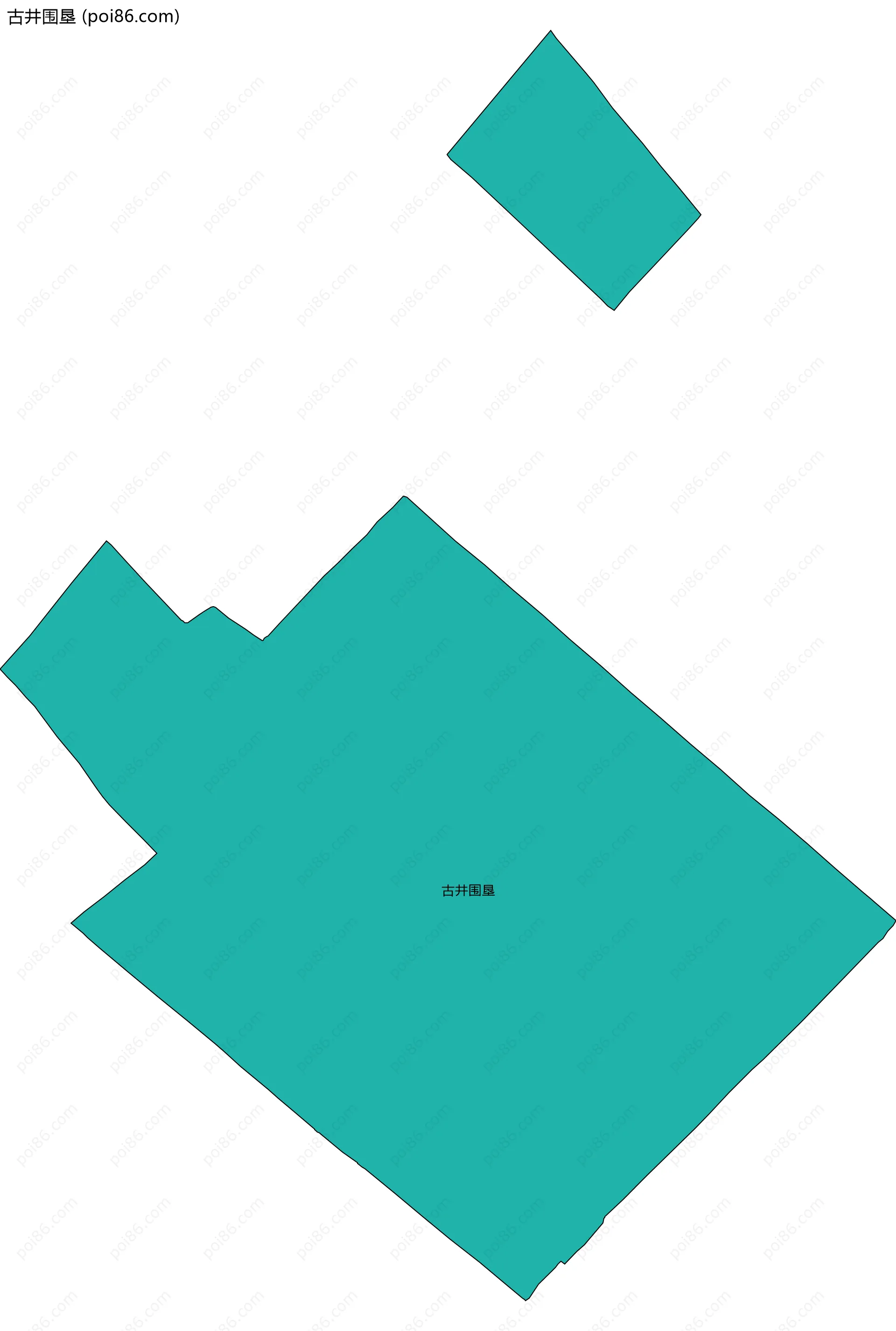 古井围垦边界地图