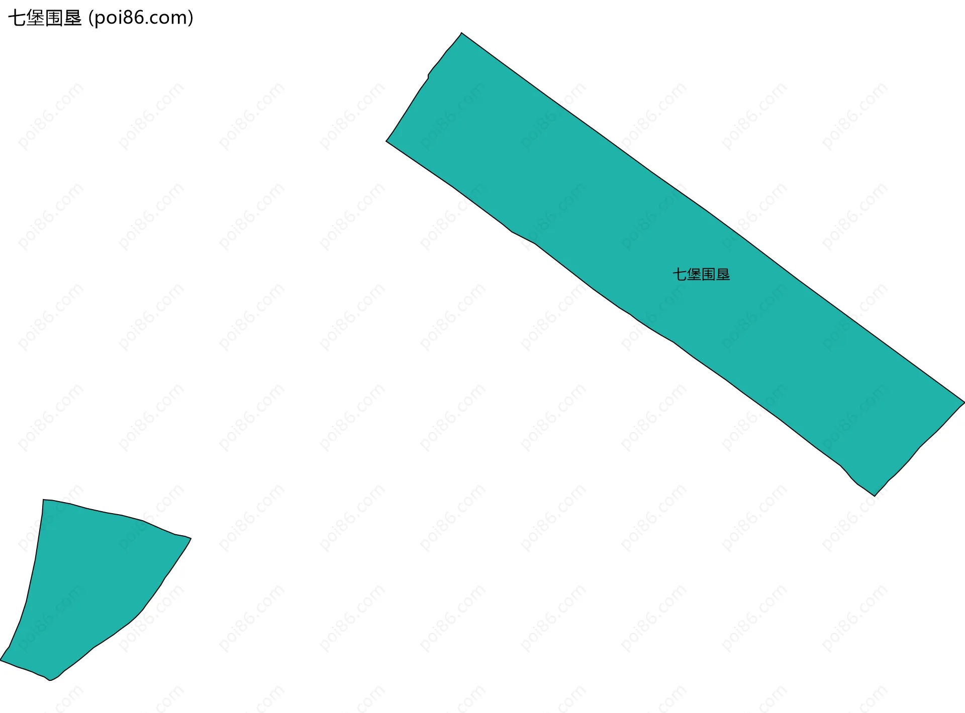 七堡围垦边界地图