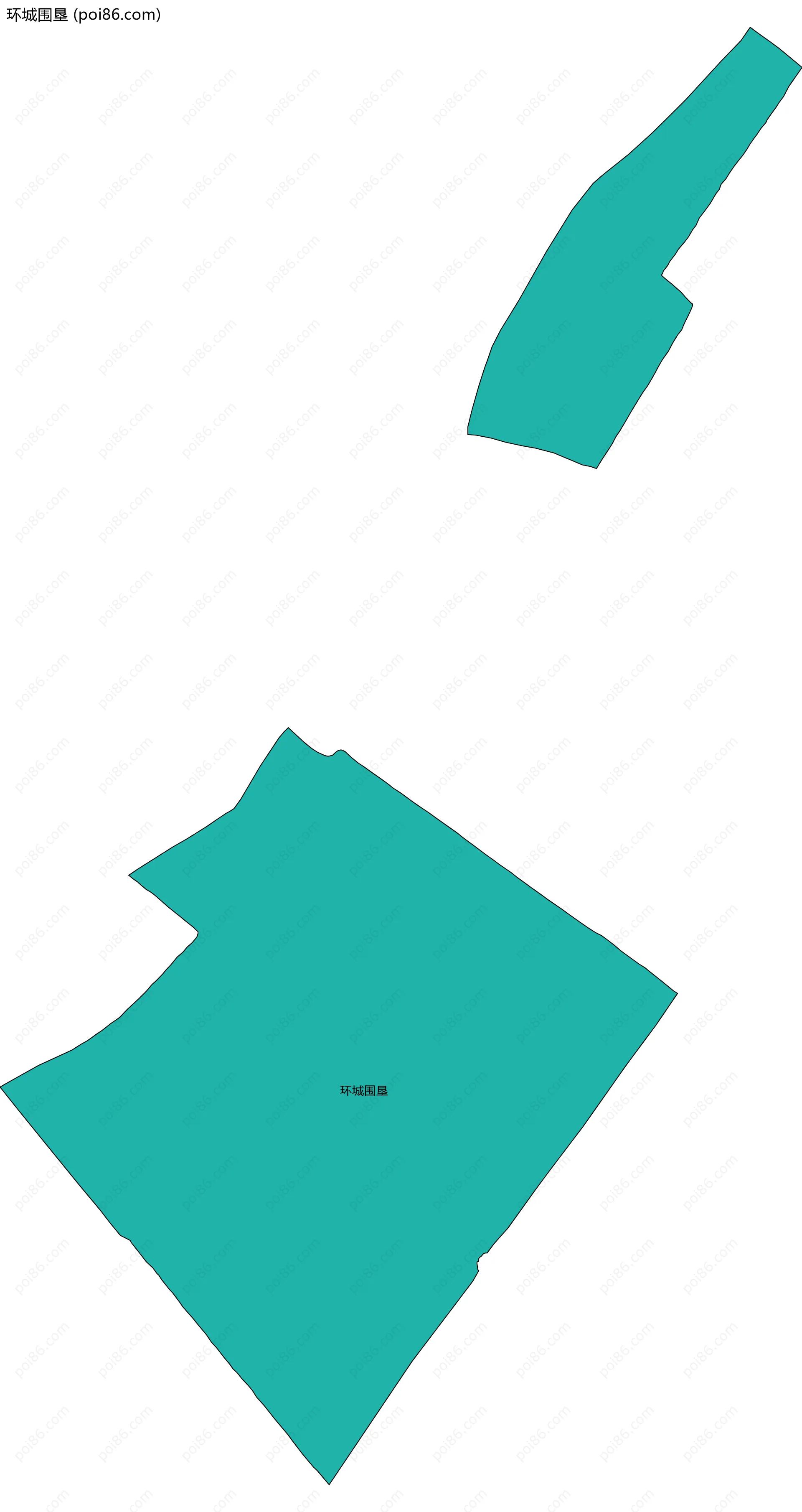 环城围垦边界地图