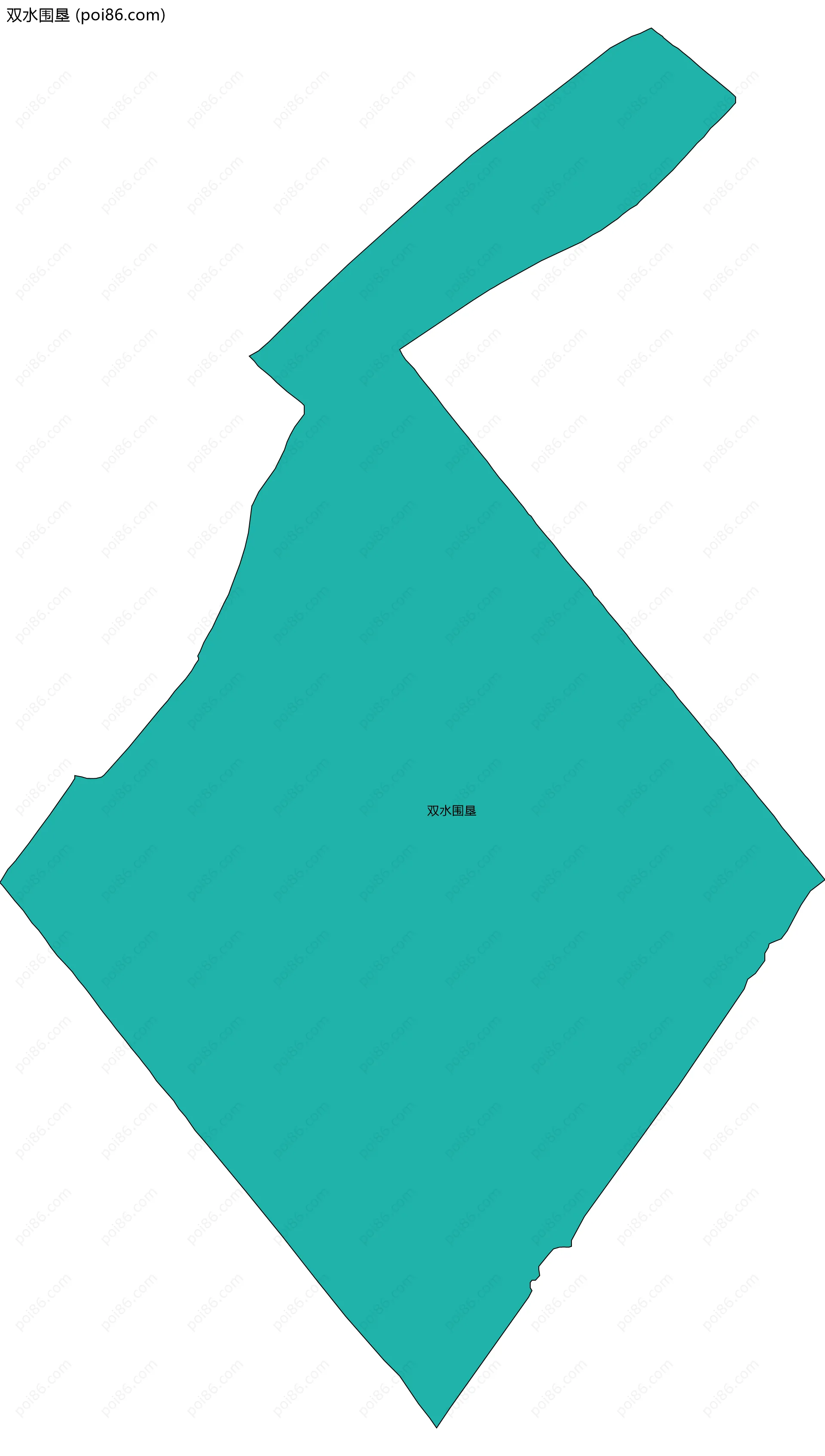 双水围垦边界地图