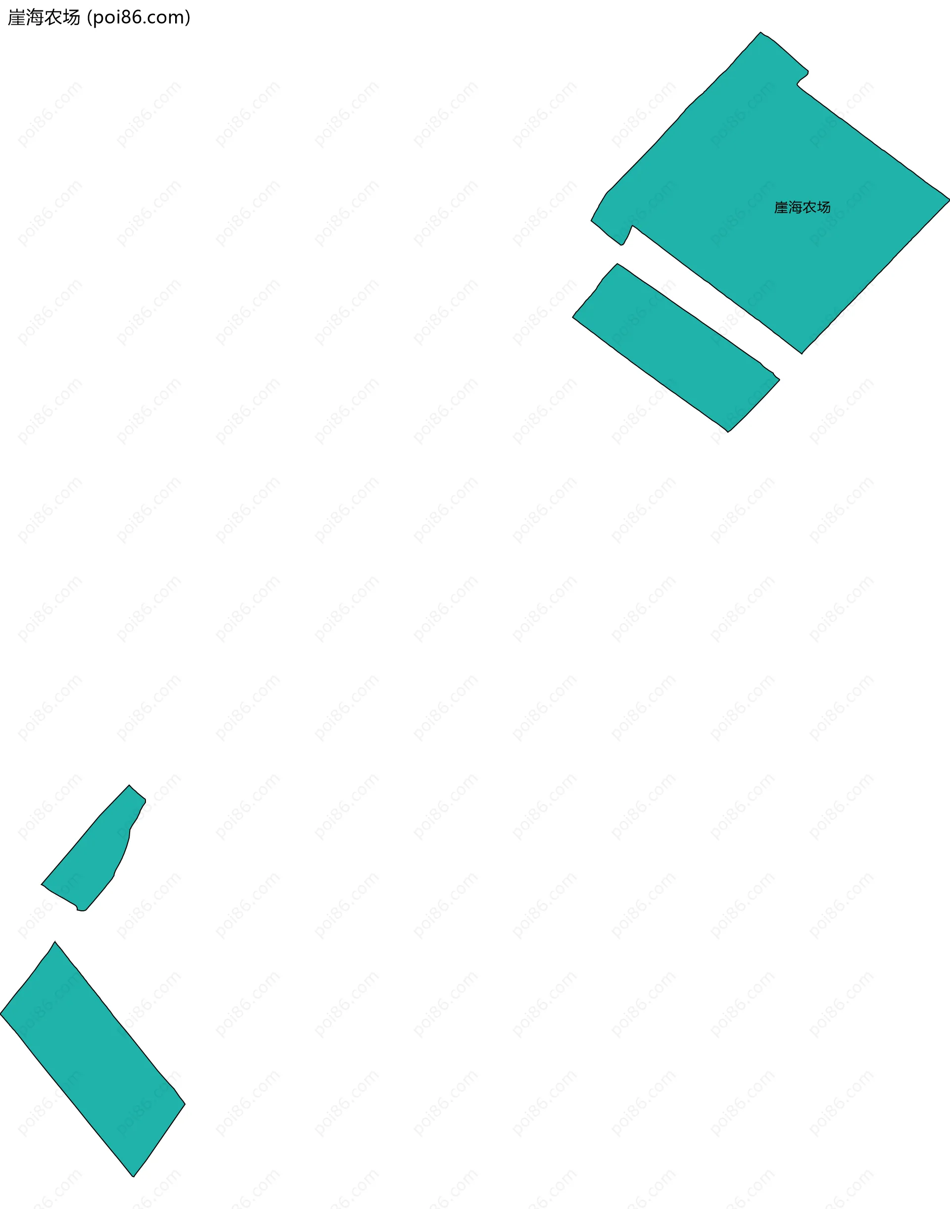 崖海农场边界地图