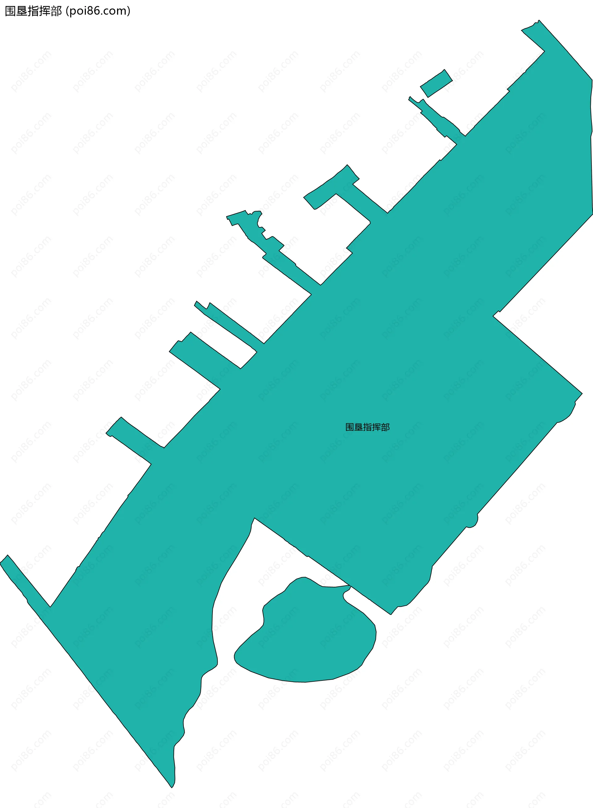 围垦指挥部边界地图