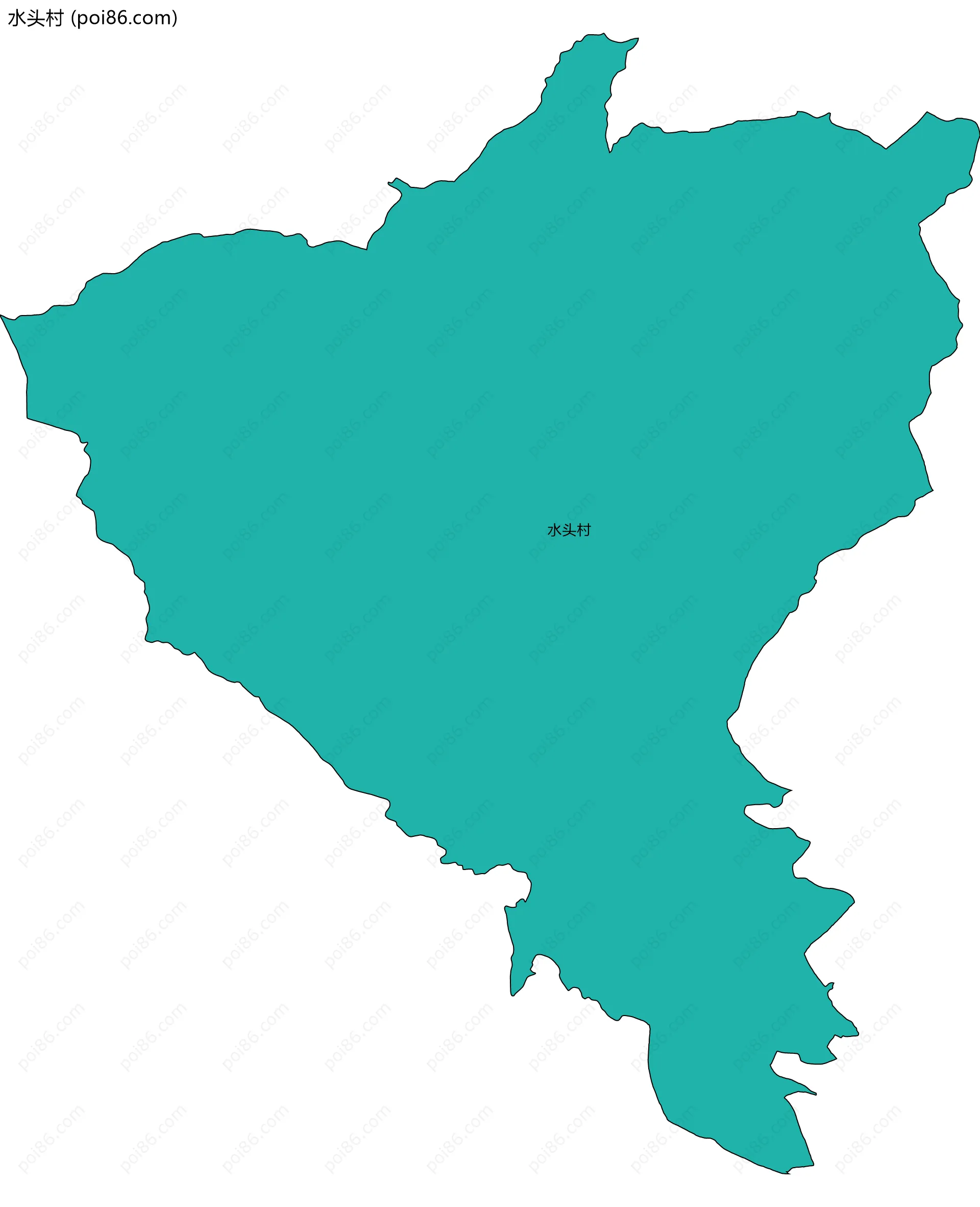 水头村边界地图