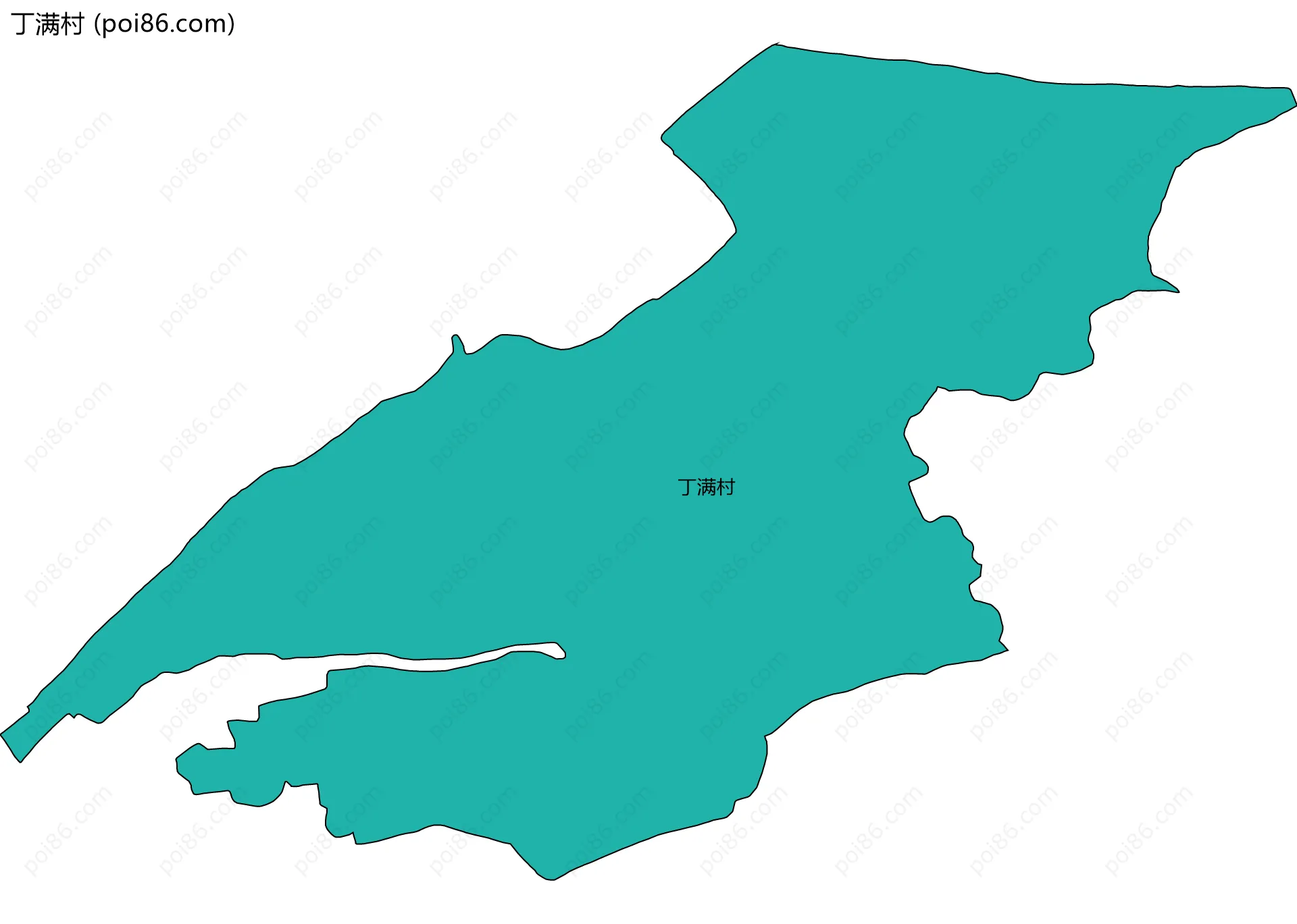 丁满村边界地图