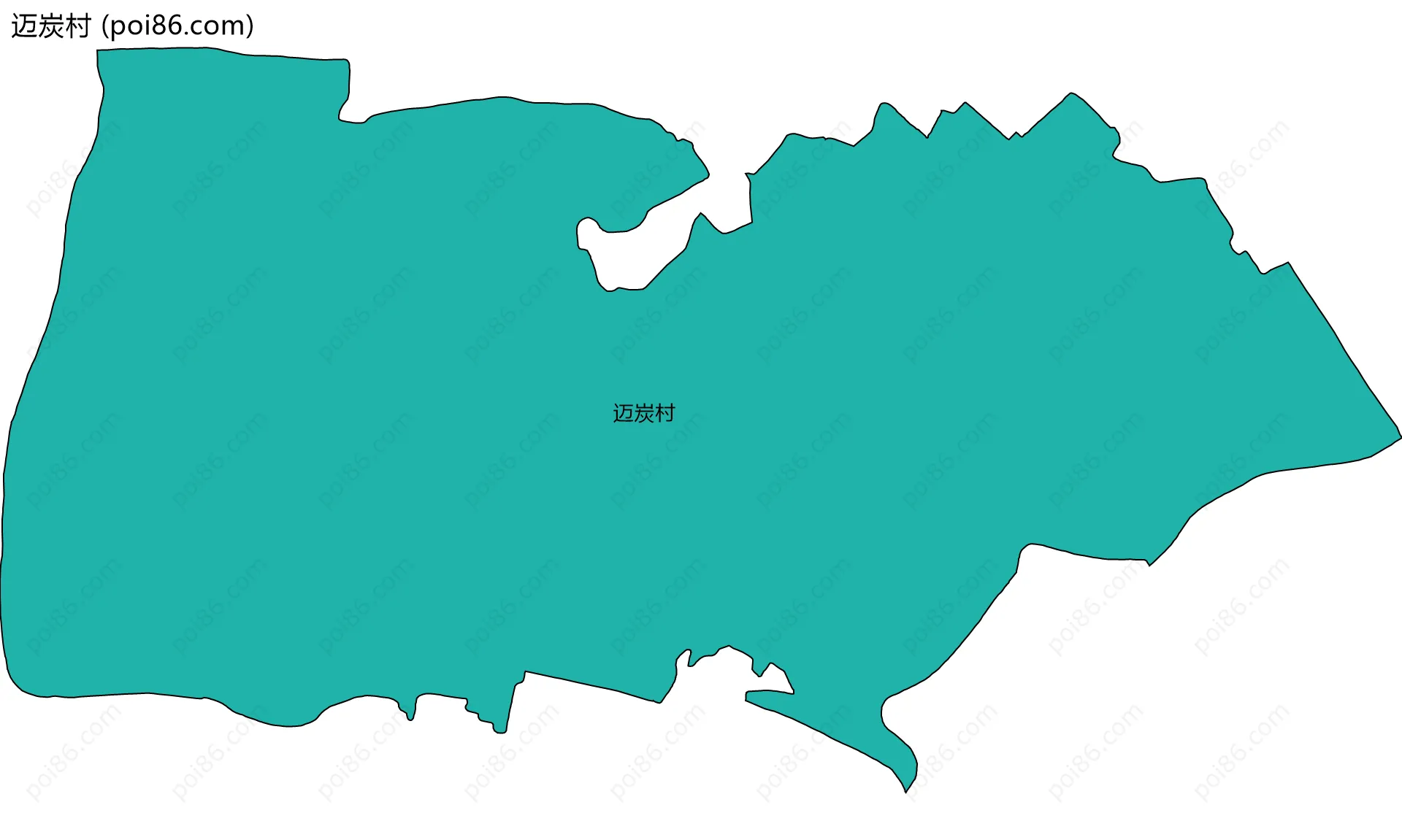 迈炭村边界地图