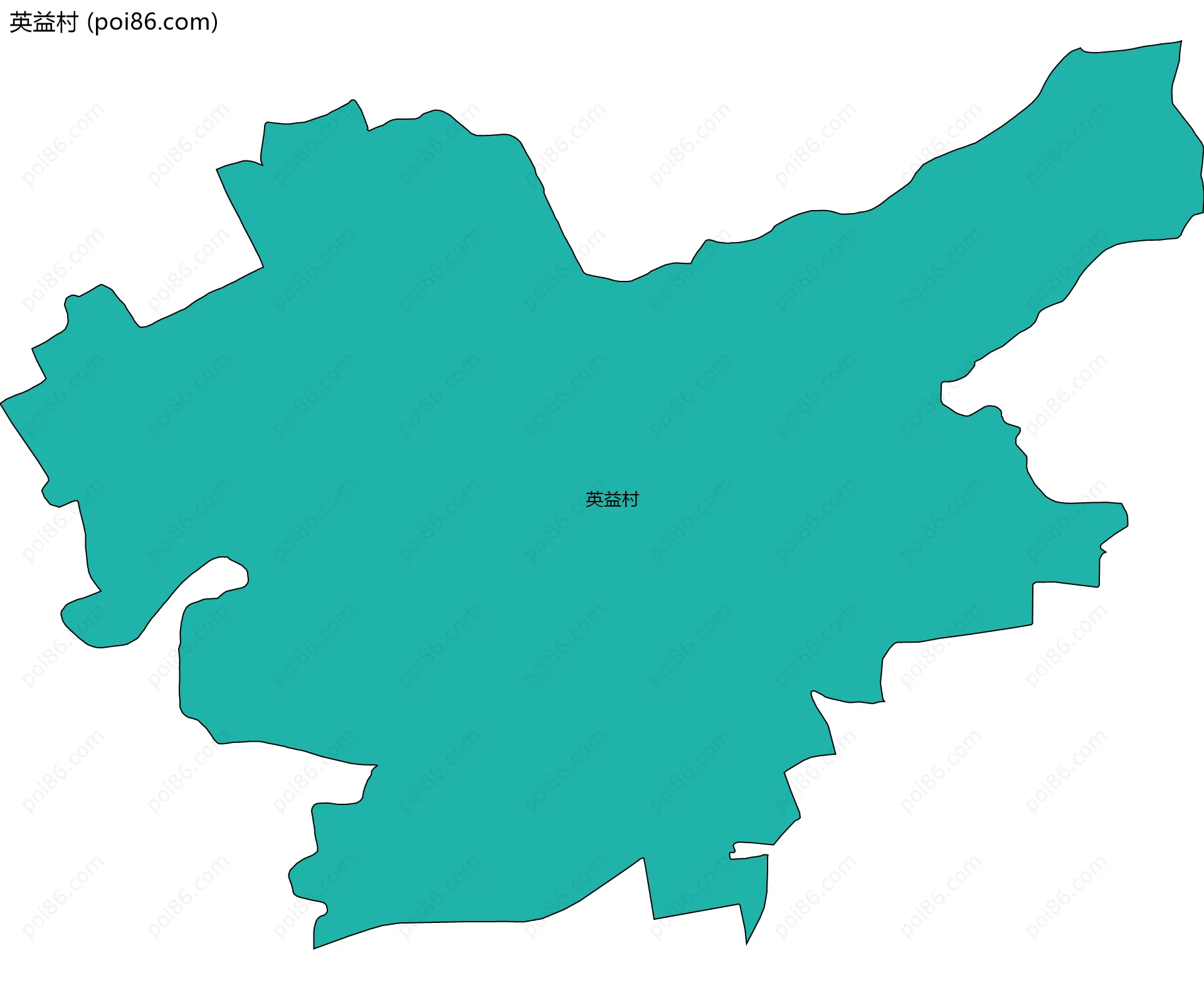英益村边界地图