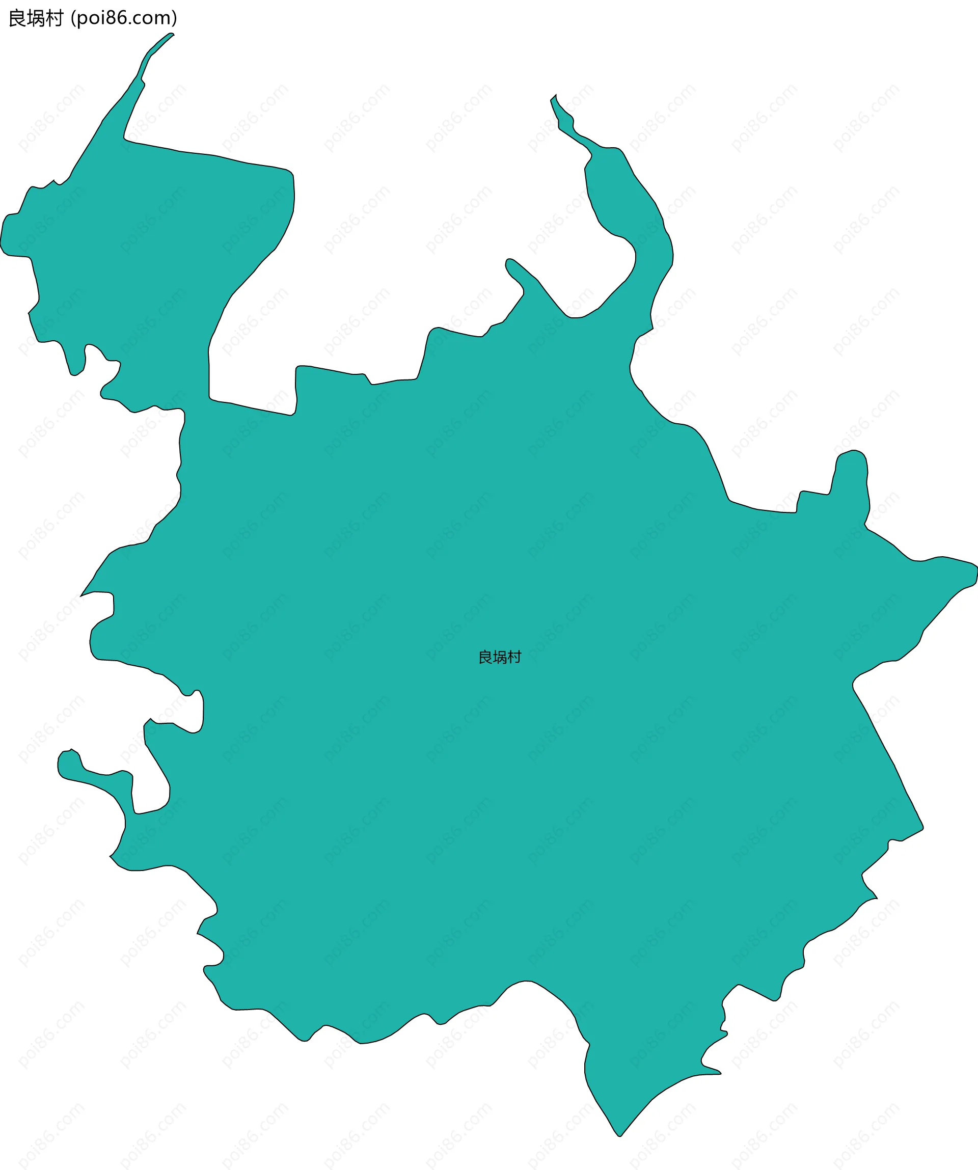 良埚村边界地图