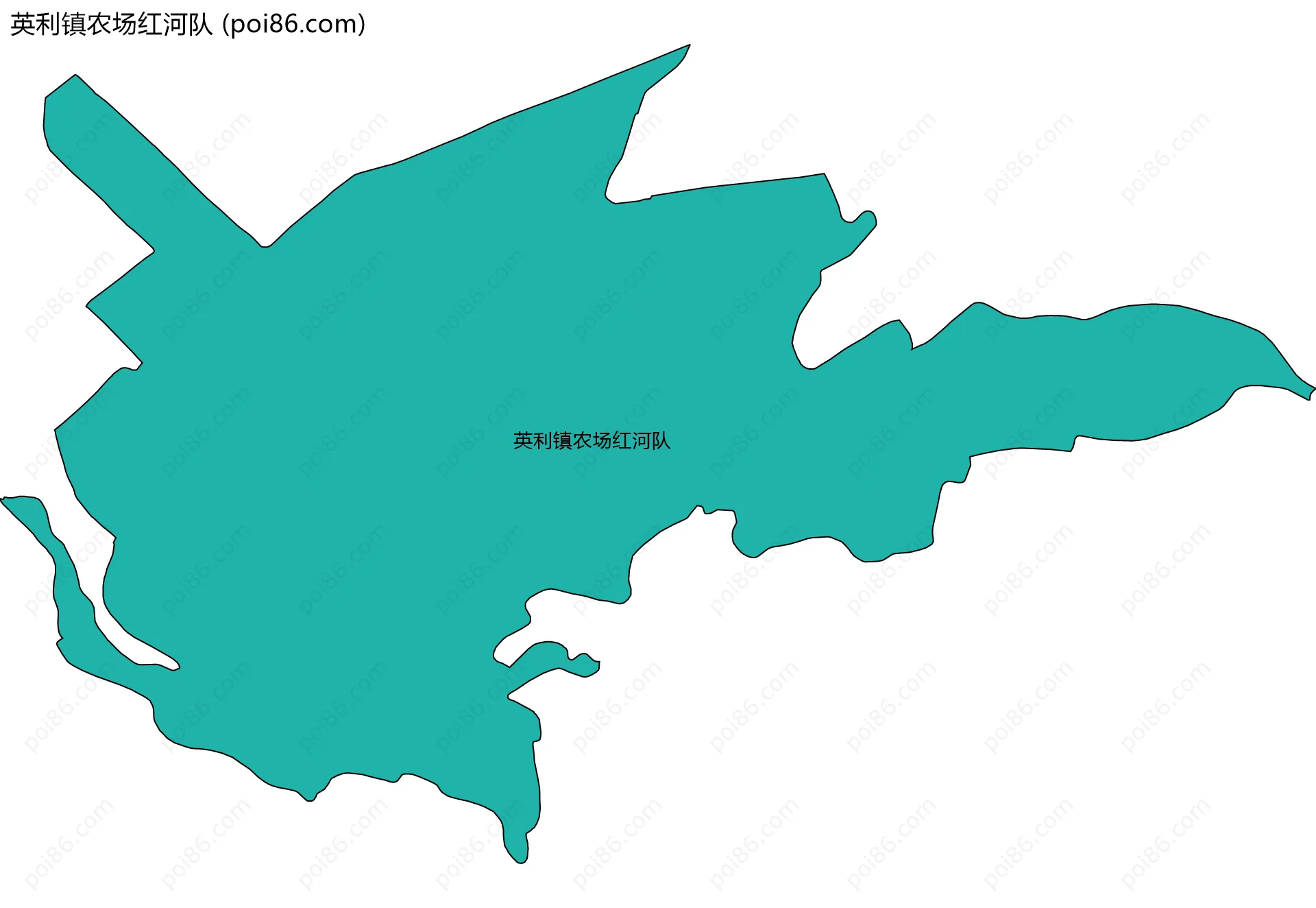 英利镇农场红河队边界地图