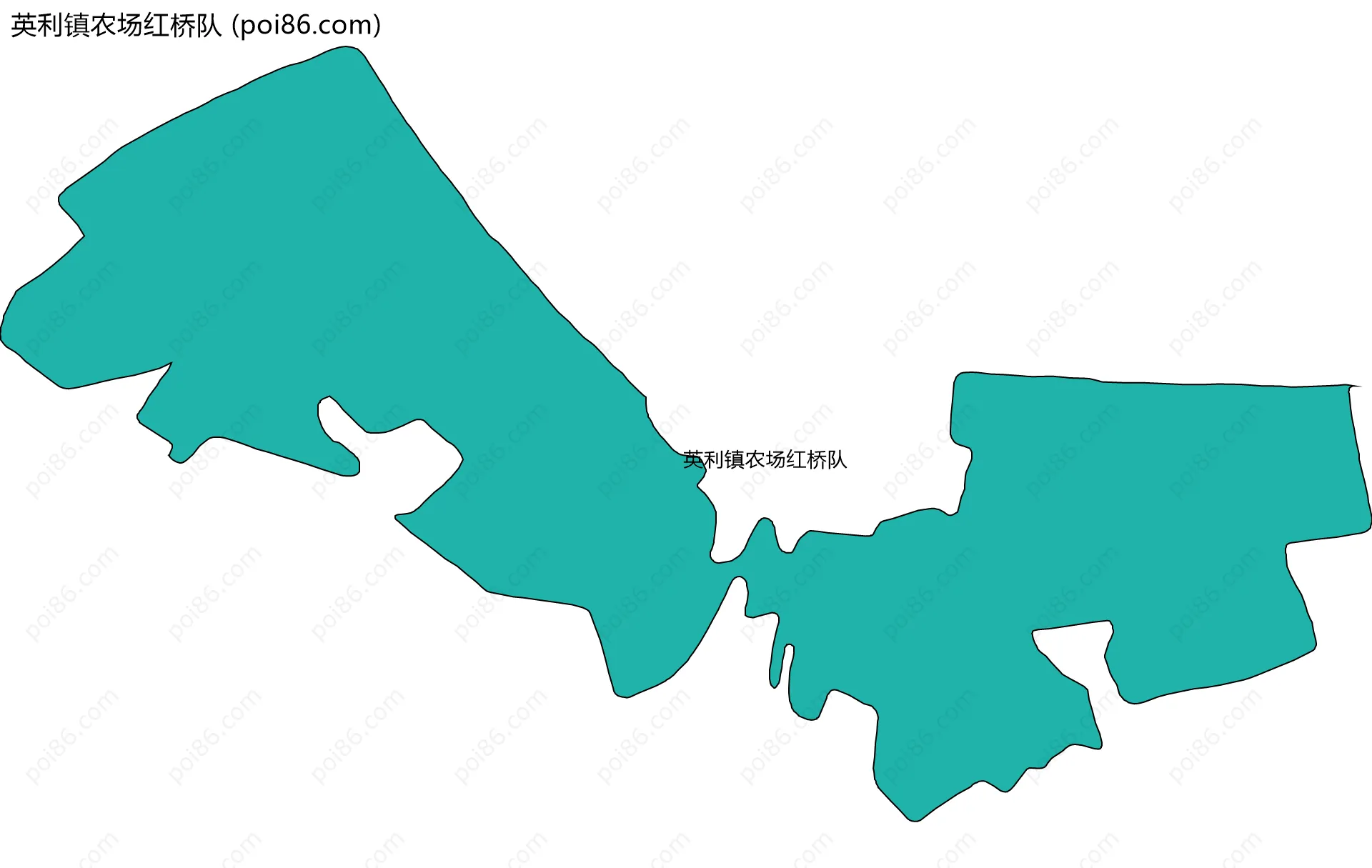 英利镇农场红桥队边界地图