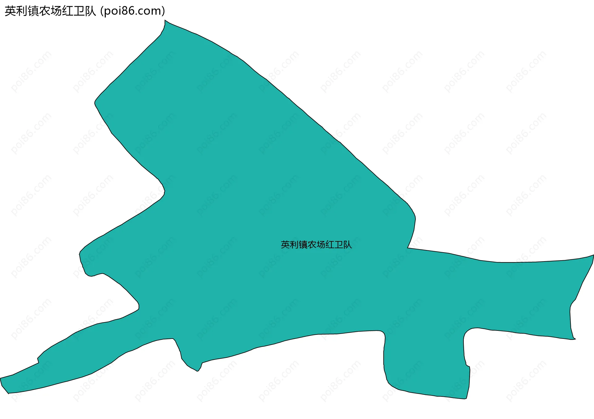 英利镇农场红卫队边界地图