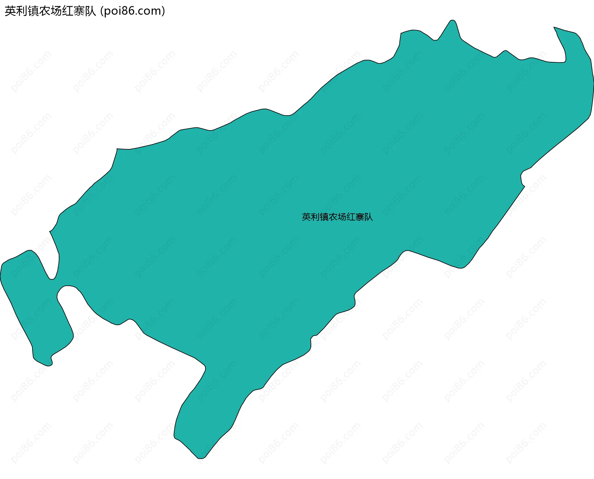 英利镇农场红寨队边界地图
