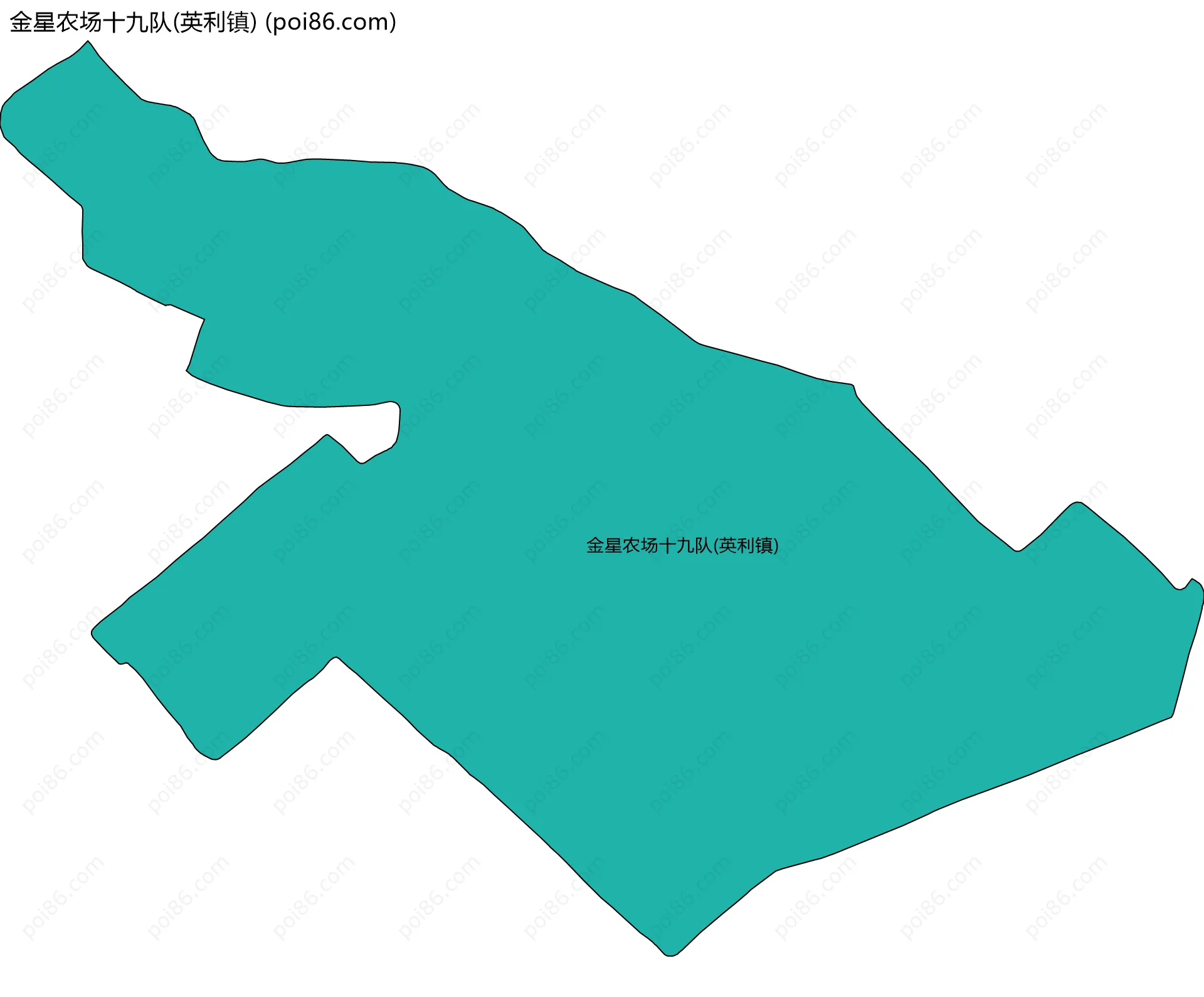 金星农场十九队(英利镇)边界地图