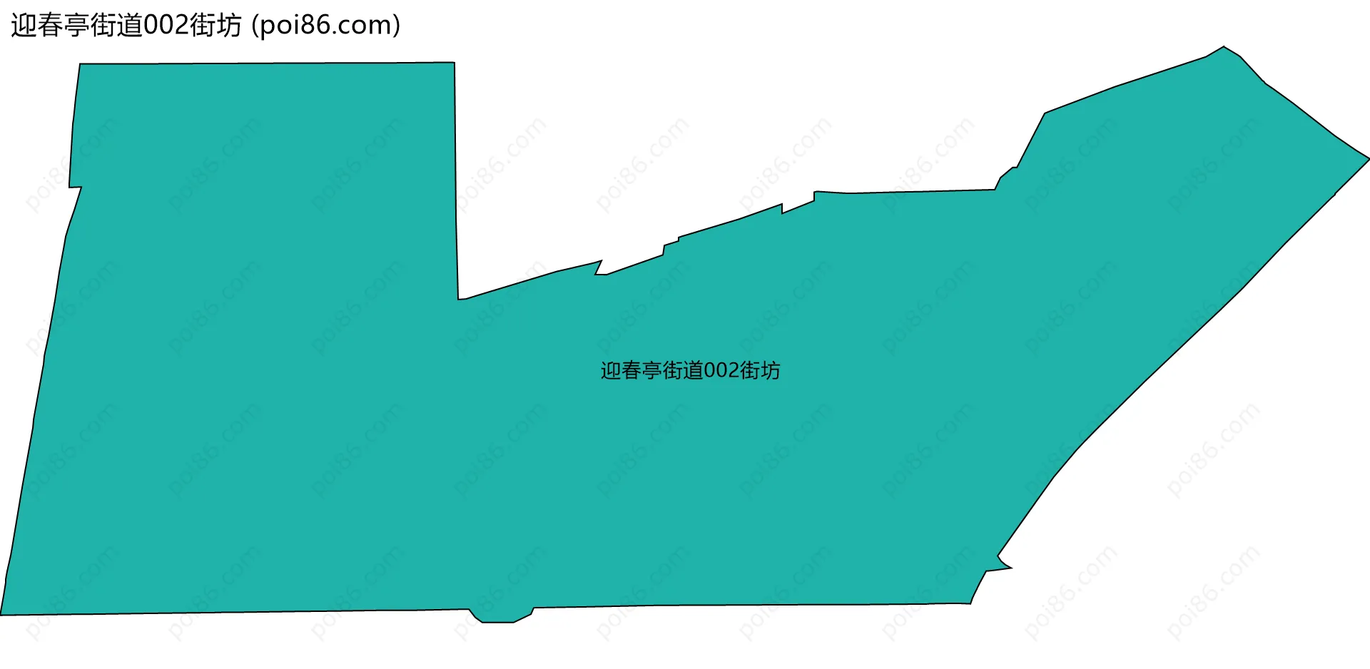迎春亭街道002街坊边界地图