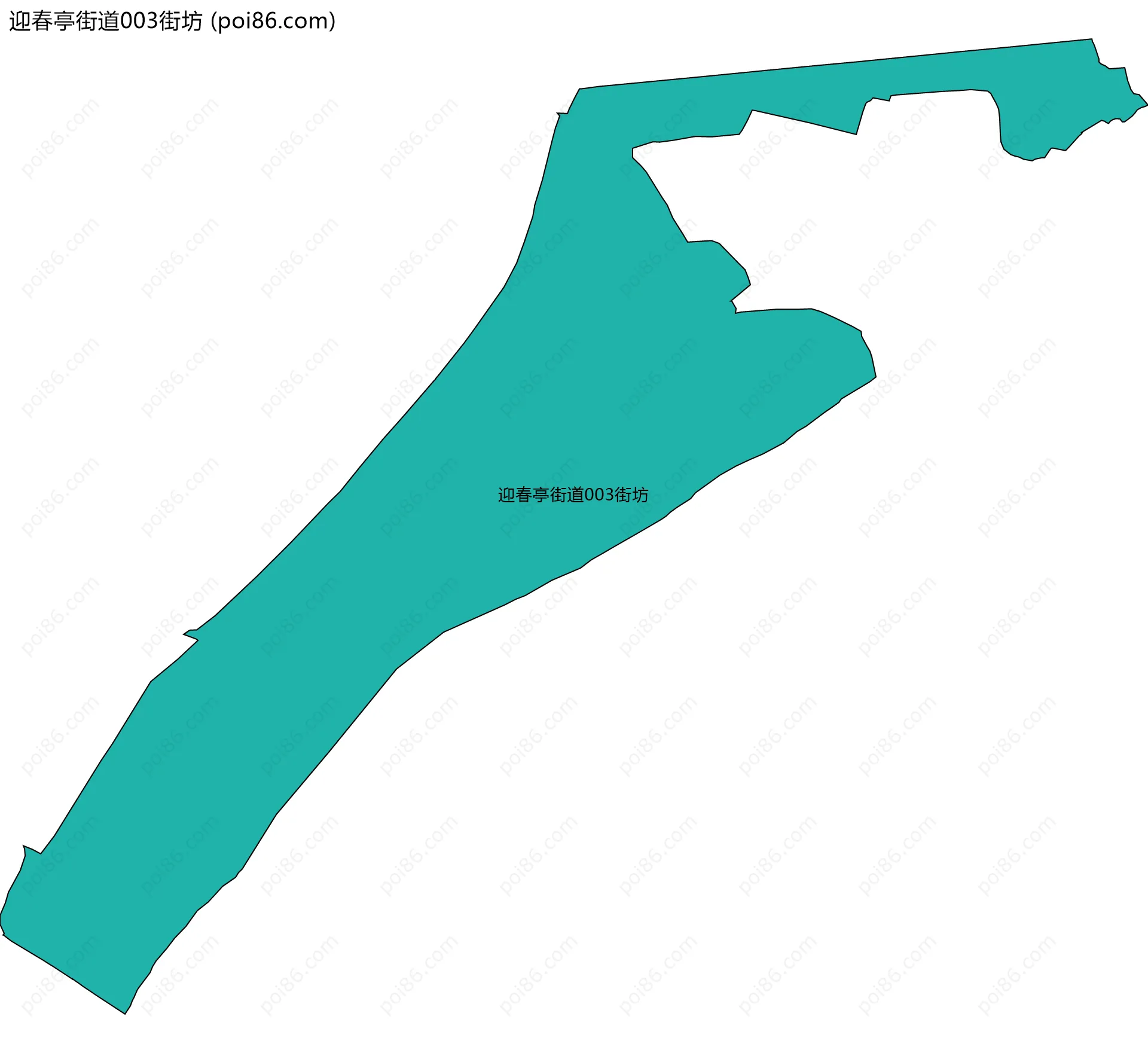 迎春亭街道003街坊边界地图