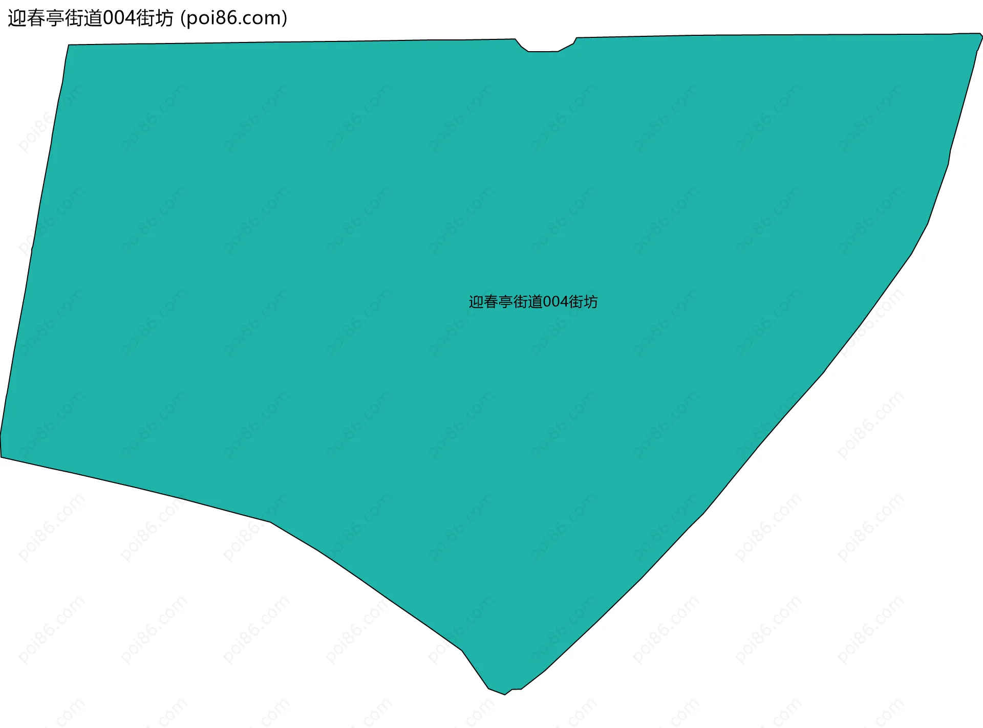 迎春亭街道004街坊边界地图