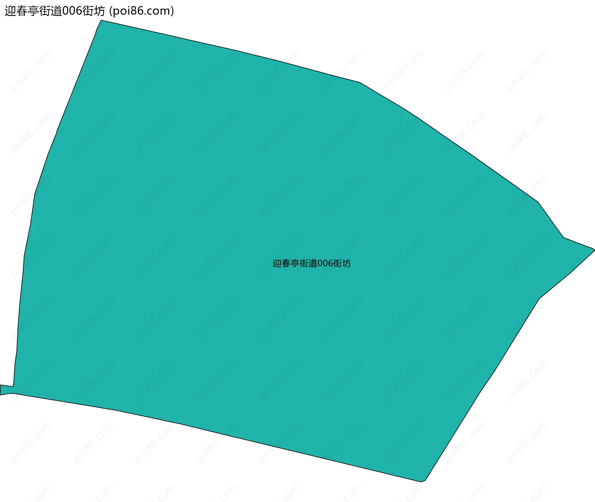 迎春亭街道006街坊边界地图