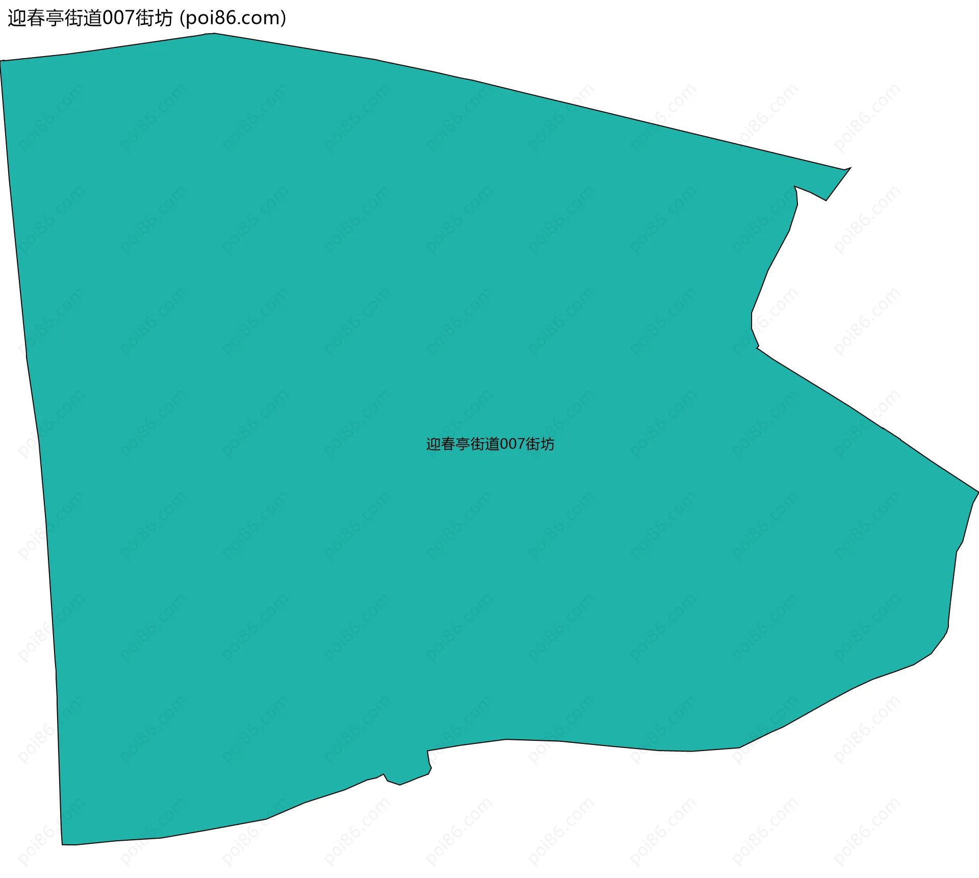 迎春亭街道007街坊边界地图