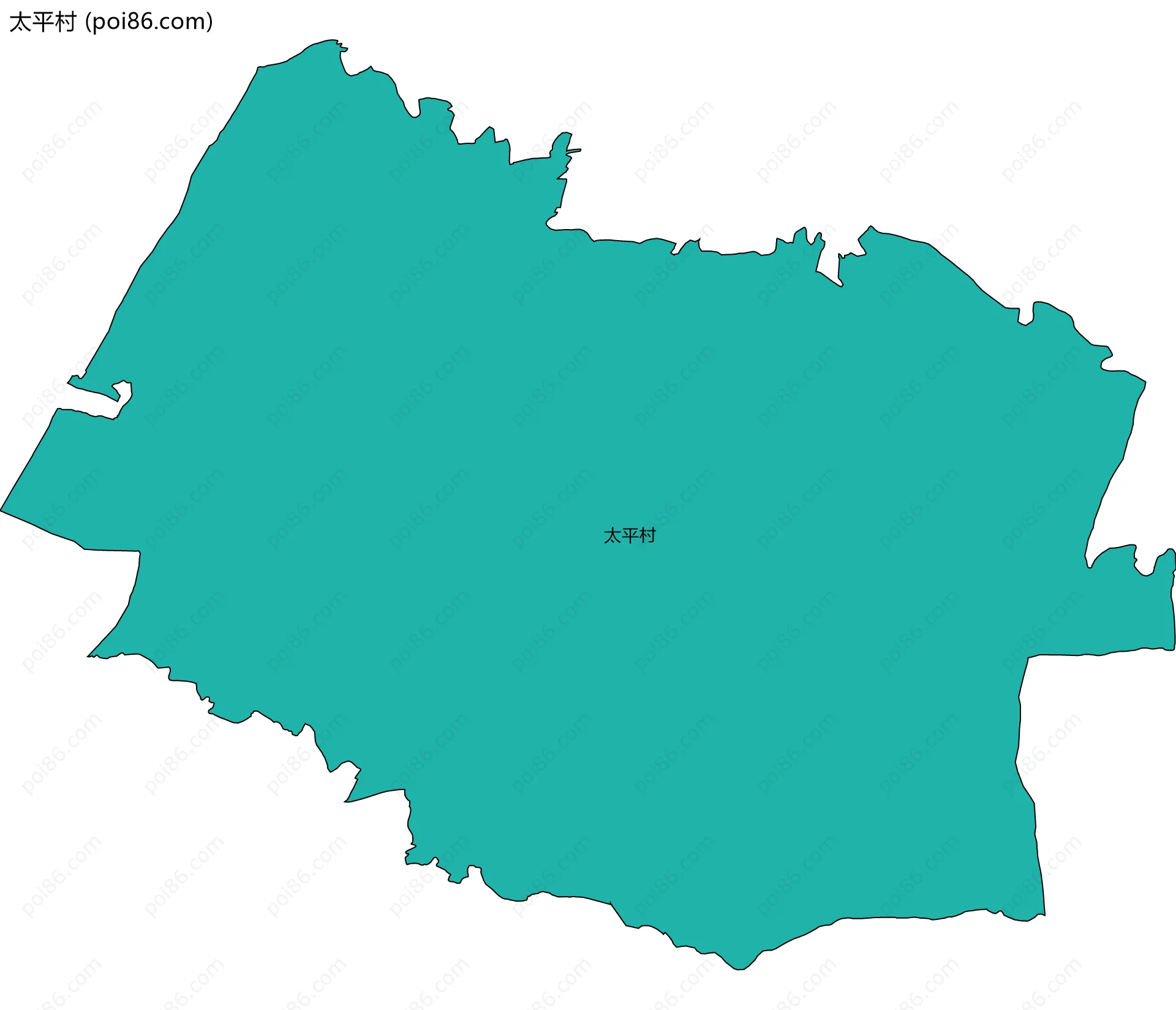 太平村边界地图