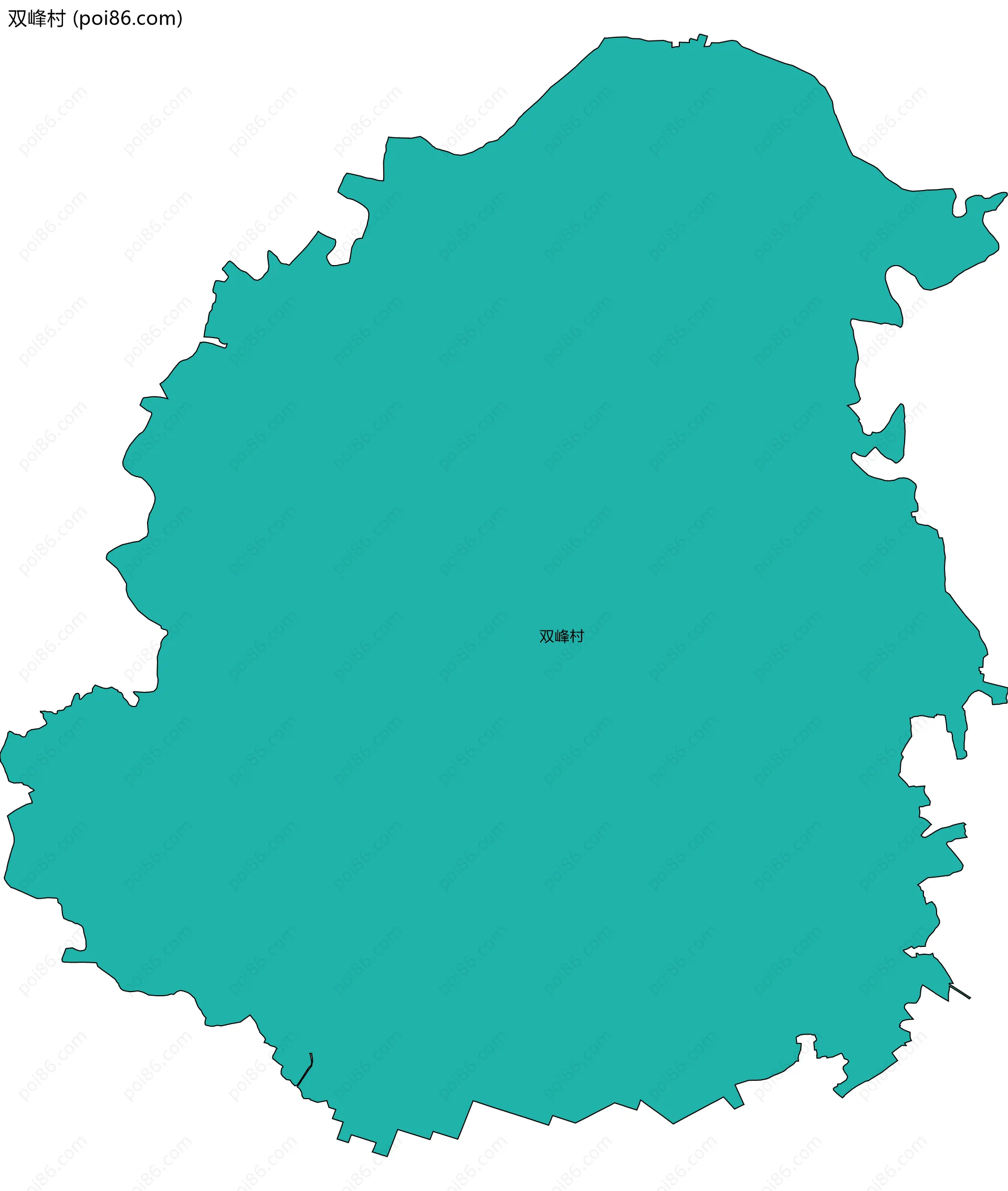 双峰村边界地图