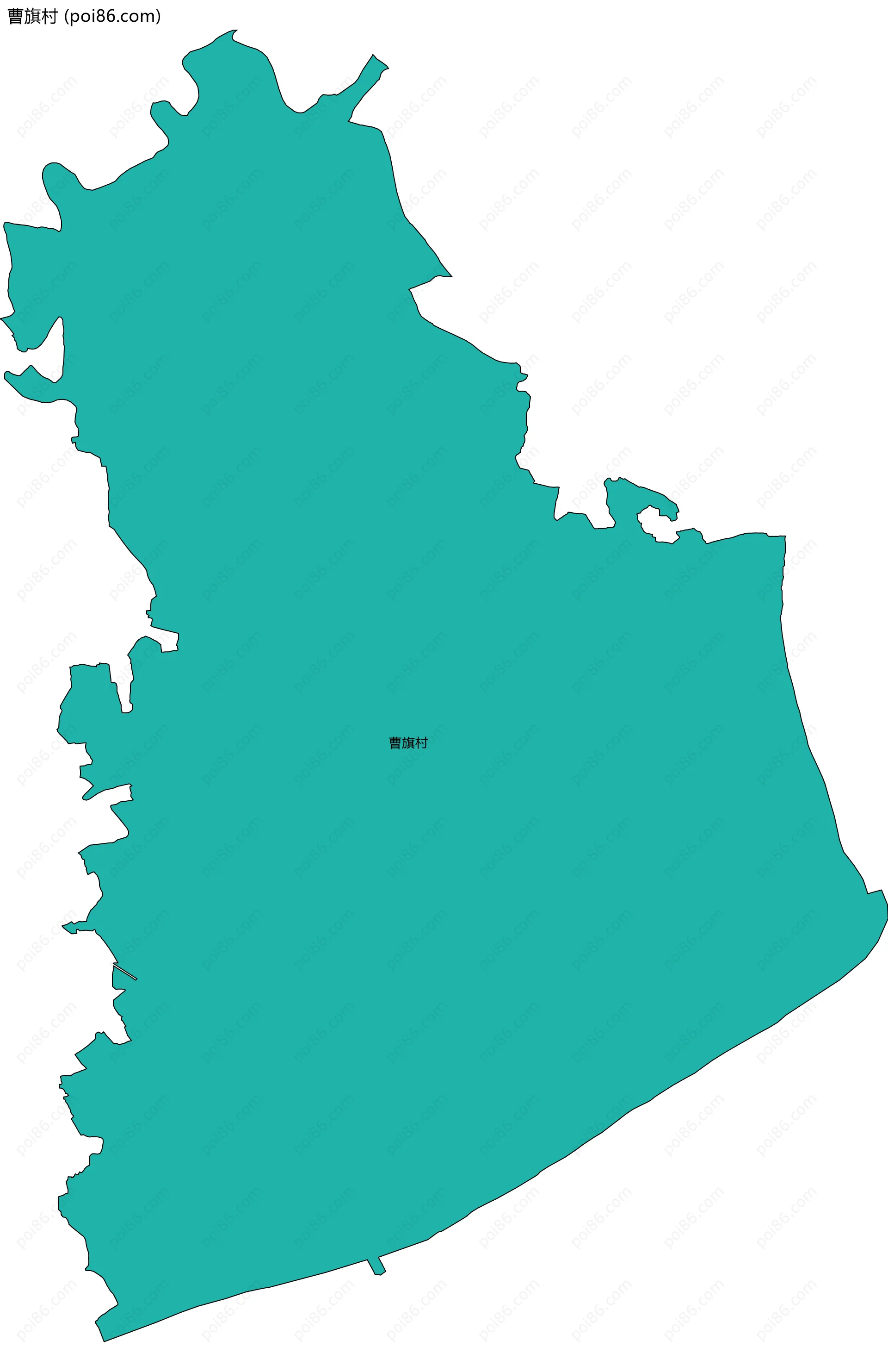 曹旗村边界地图