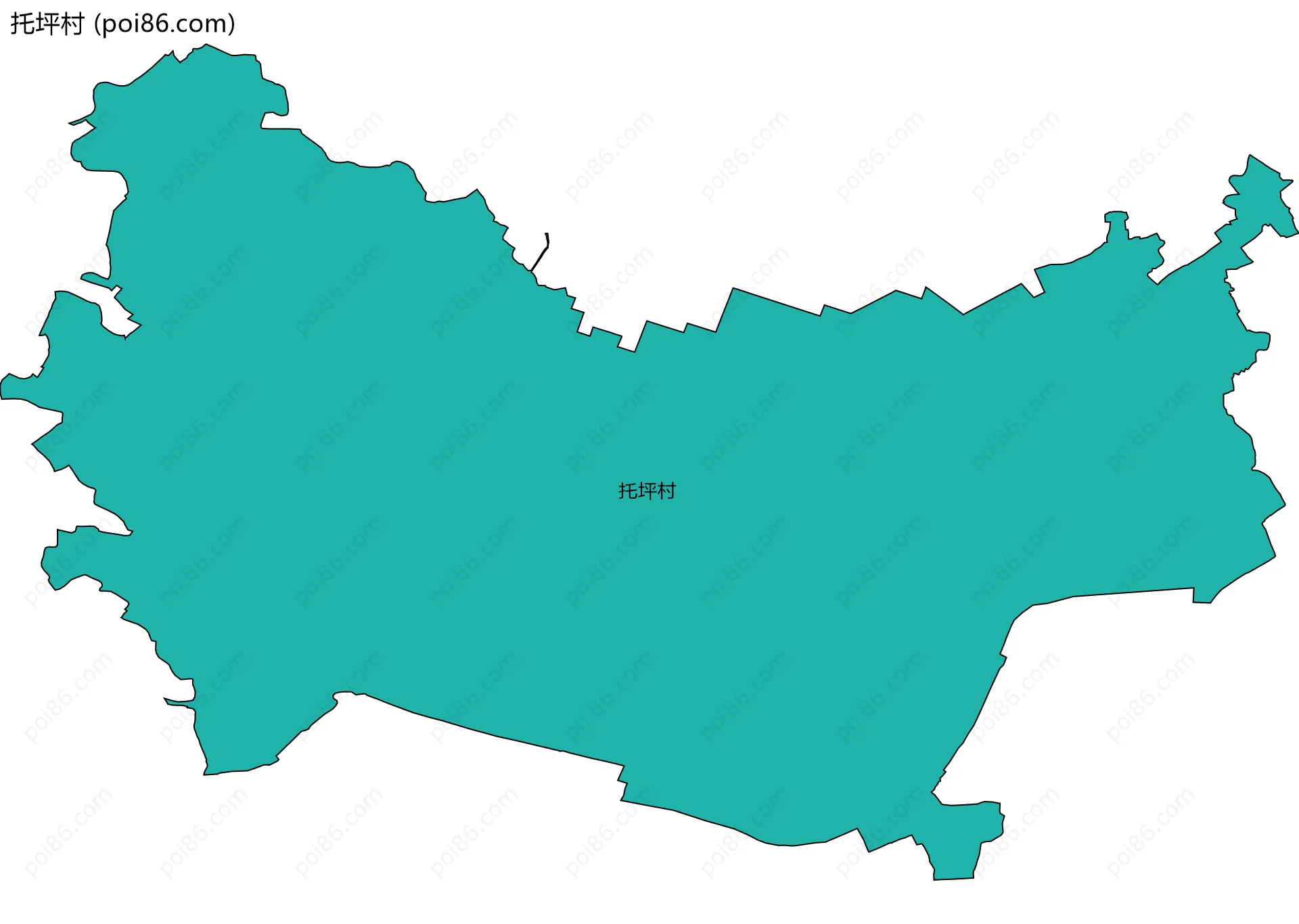 托坪村边界地图