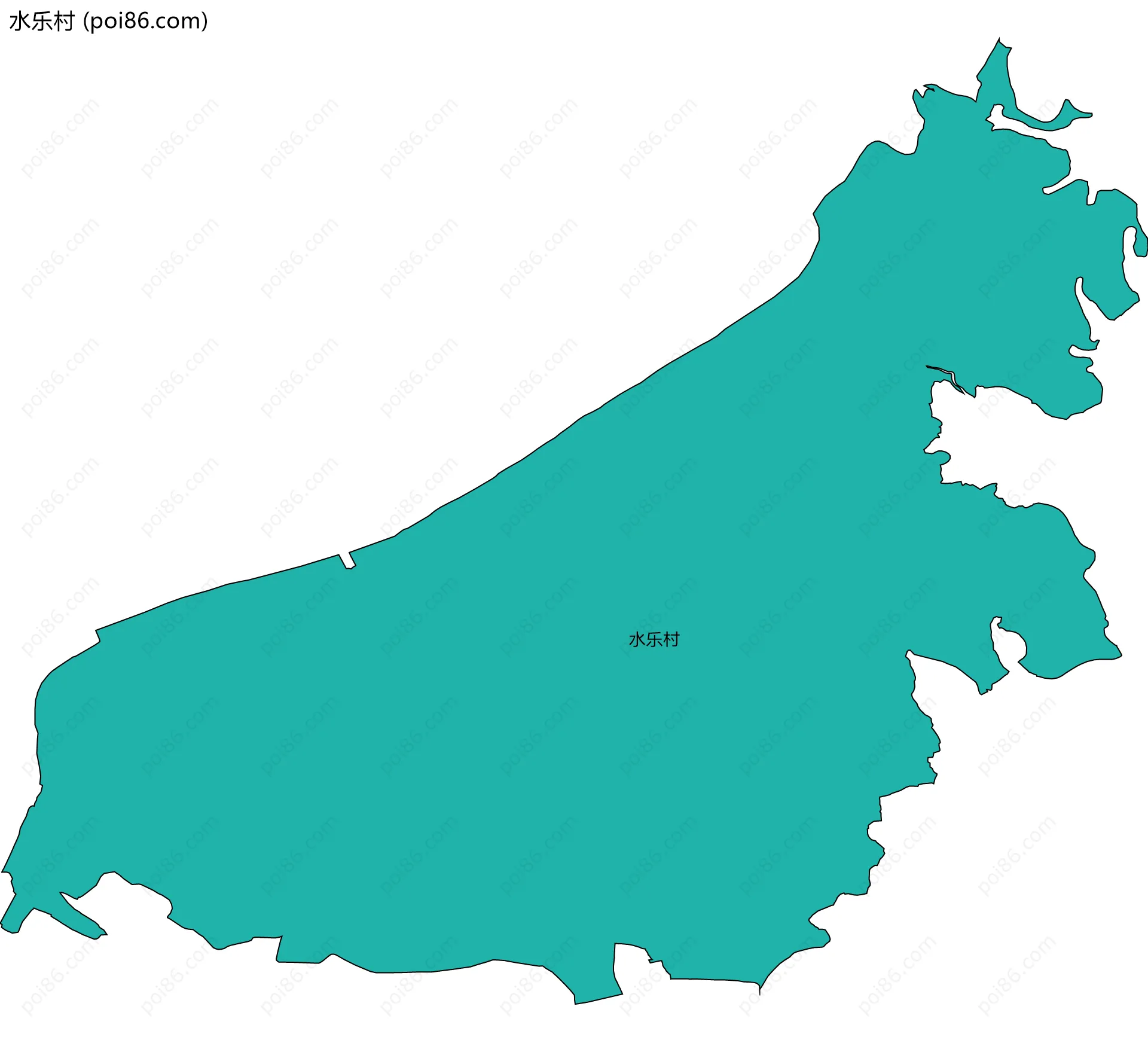 水乐村边界地图