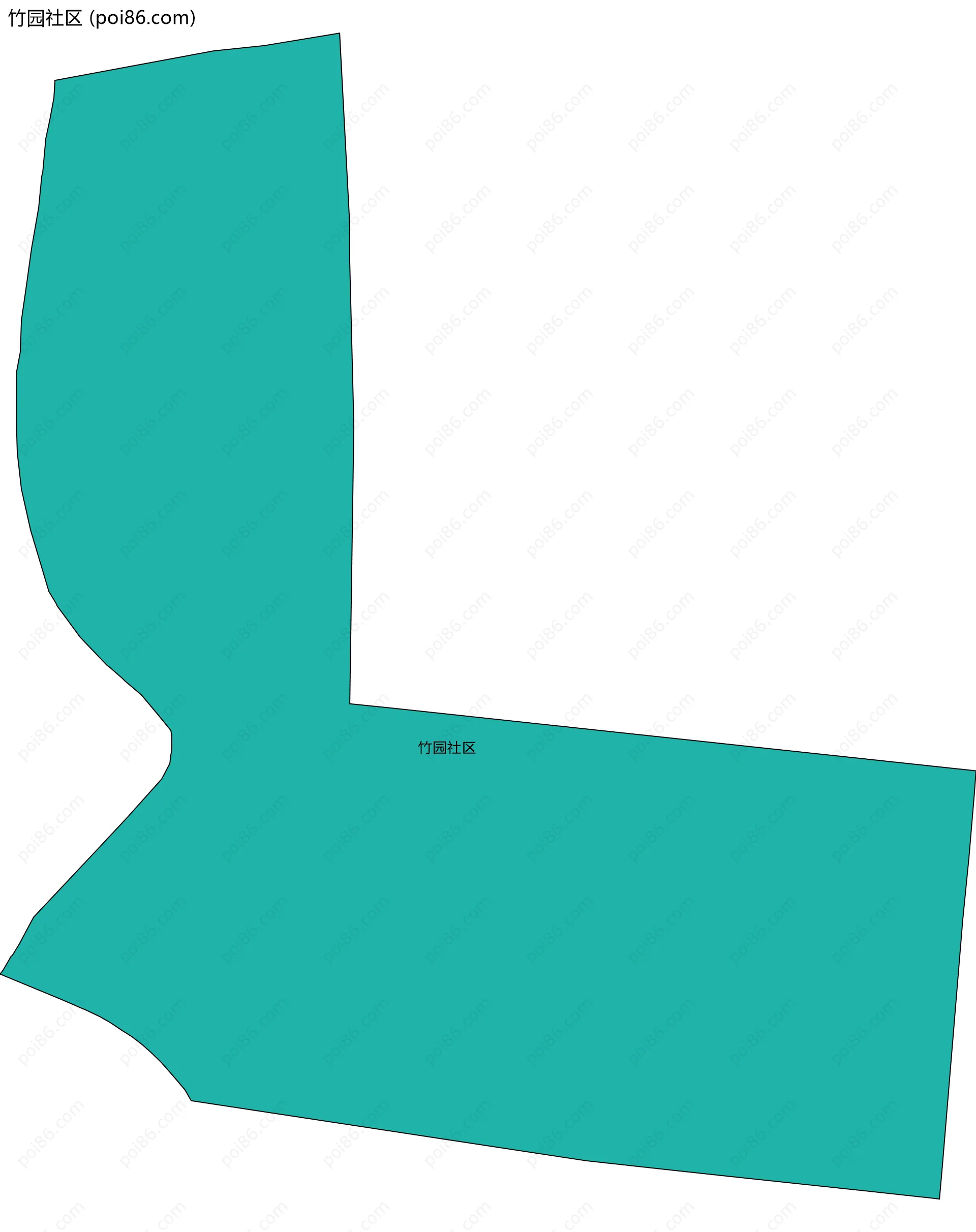 竹园社区边界地图