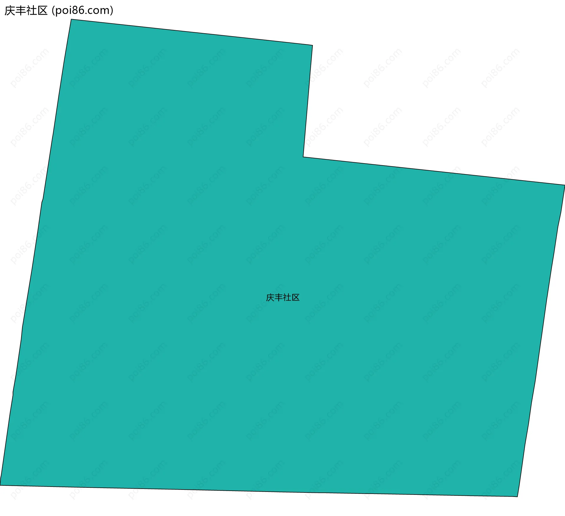 庆丰社区边界地图