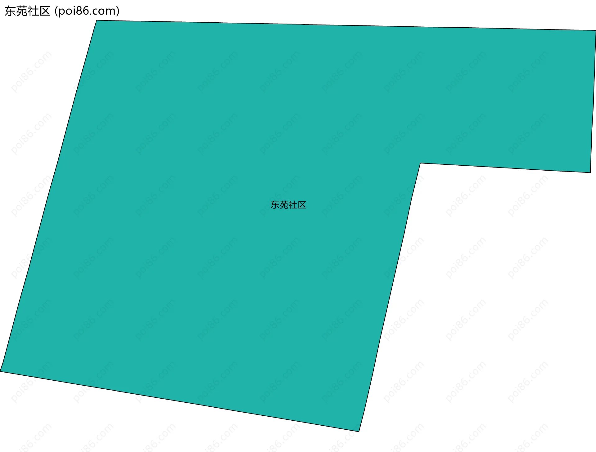 东苑社区边界地图